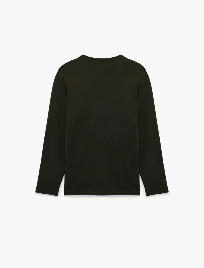  Regular Fit Pamuklu Kısa Kollu Bisiklet Yaka Tişört