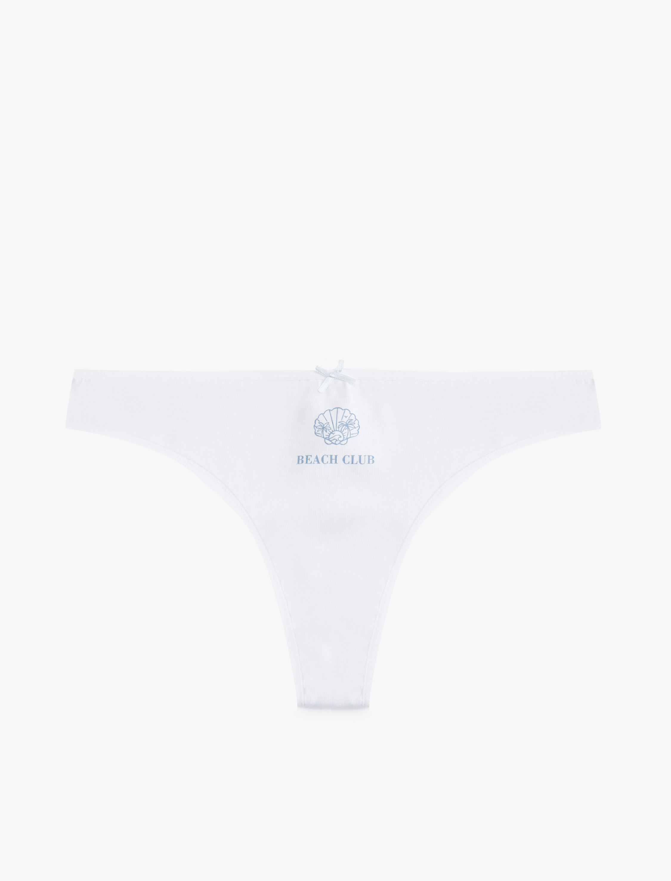   Rahat Kalıp Baskılı Fiyonklu 3'lü Brazilian Külot Seti