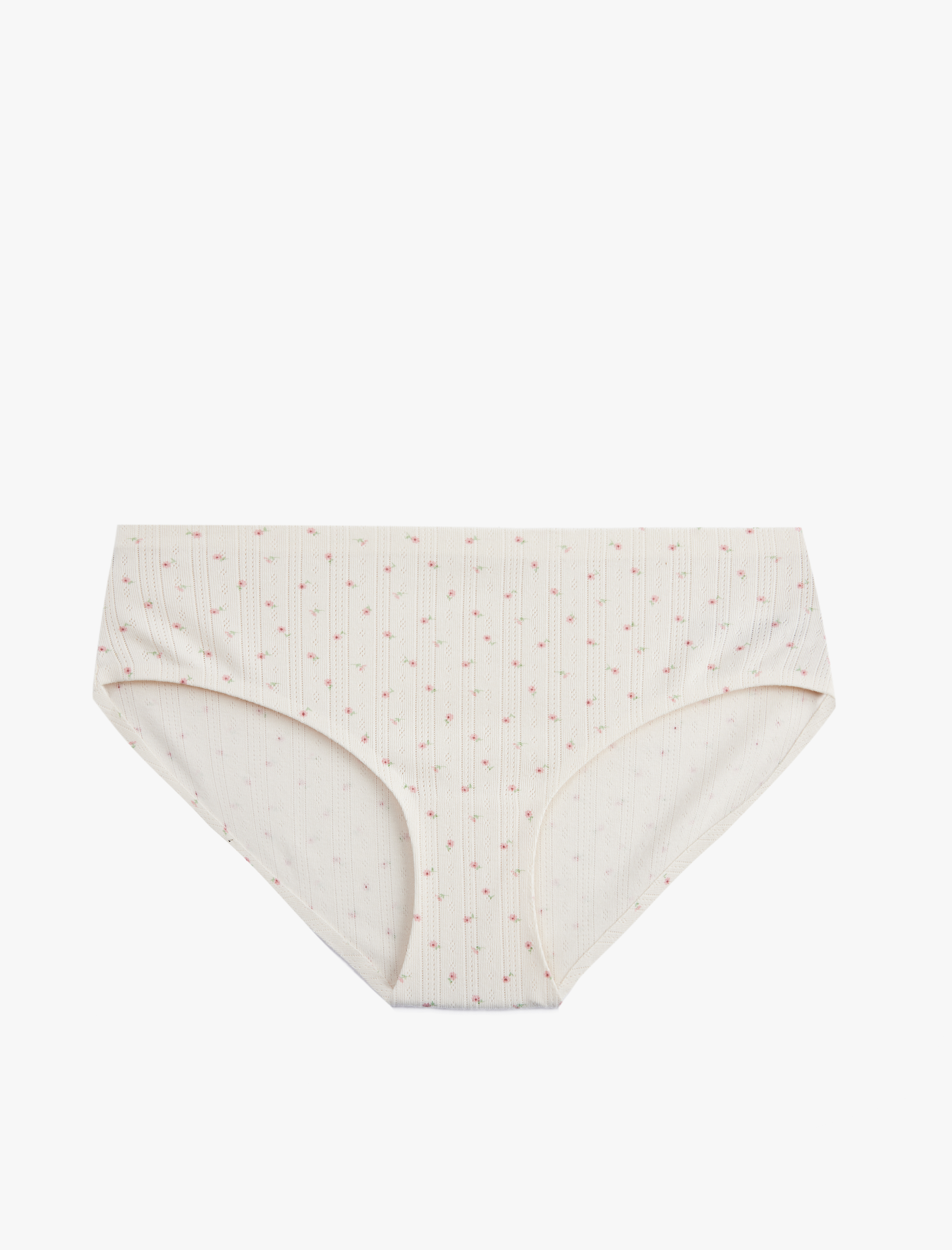   Rahat Kalıp Pamuklu Çiçekli Brief Külot