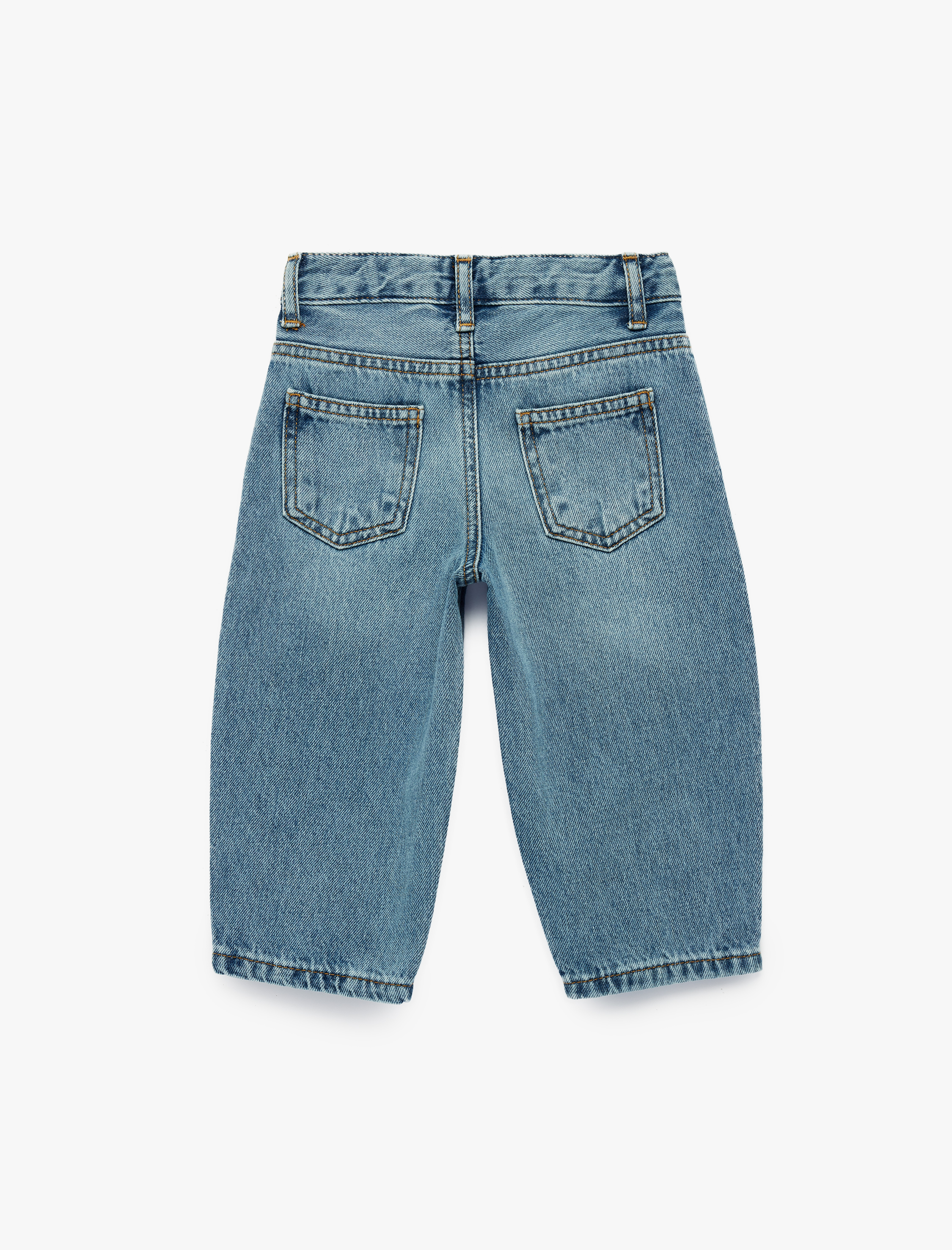  Erkek Bebek Pamuklu Oversize Denim Pantolon