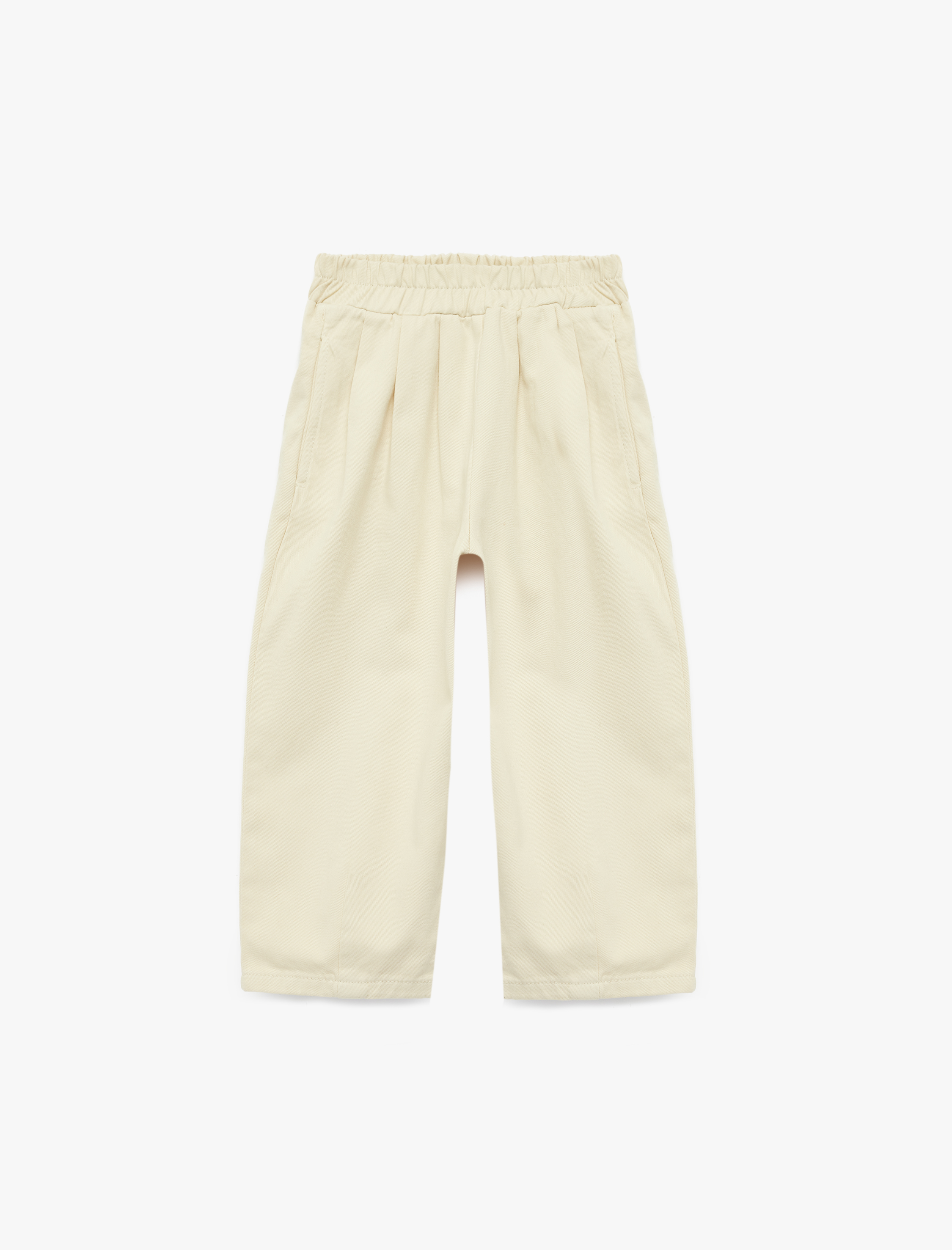  Kız Bebek Pamuklu Bol Kesim Pile Detaylı Balon Form Pantolon