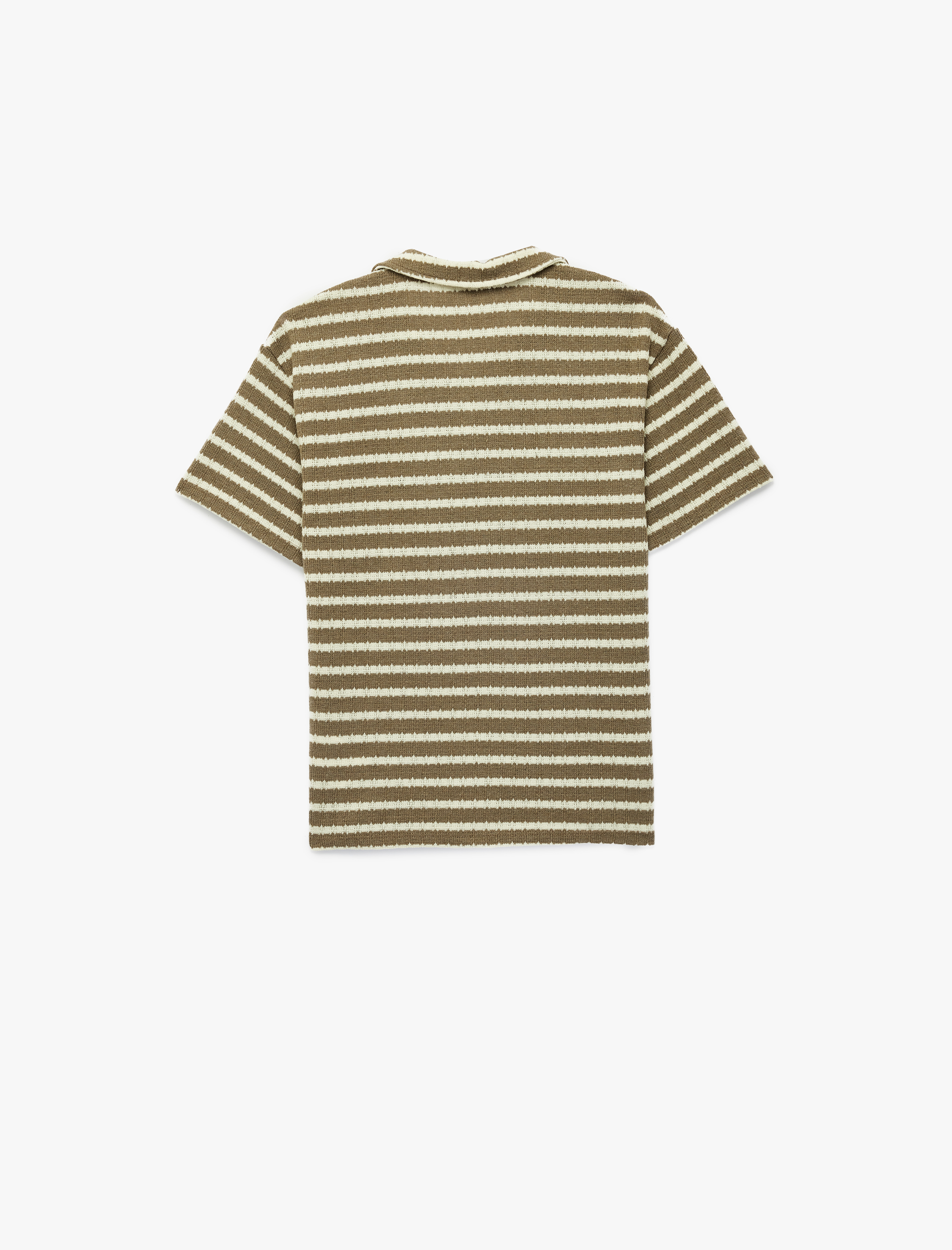  Erkek Çocuk Kısa Kollu Polo Yaka Çizgili Tişört