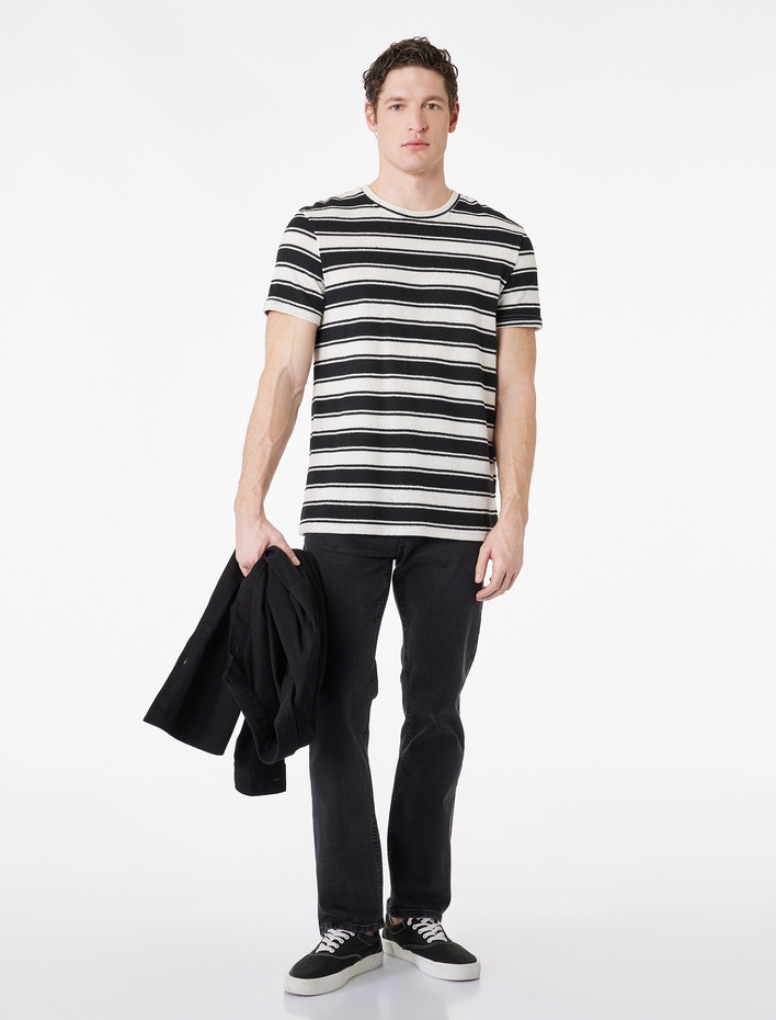  Pamuklu Normal Bel Straight Fit Jean Pantolon - Mark Jean