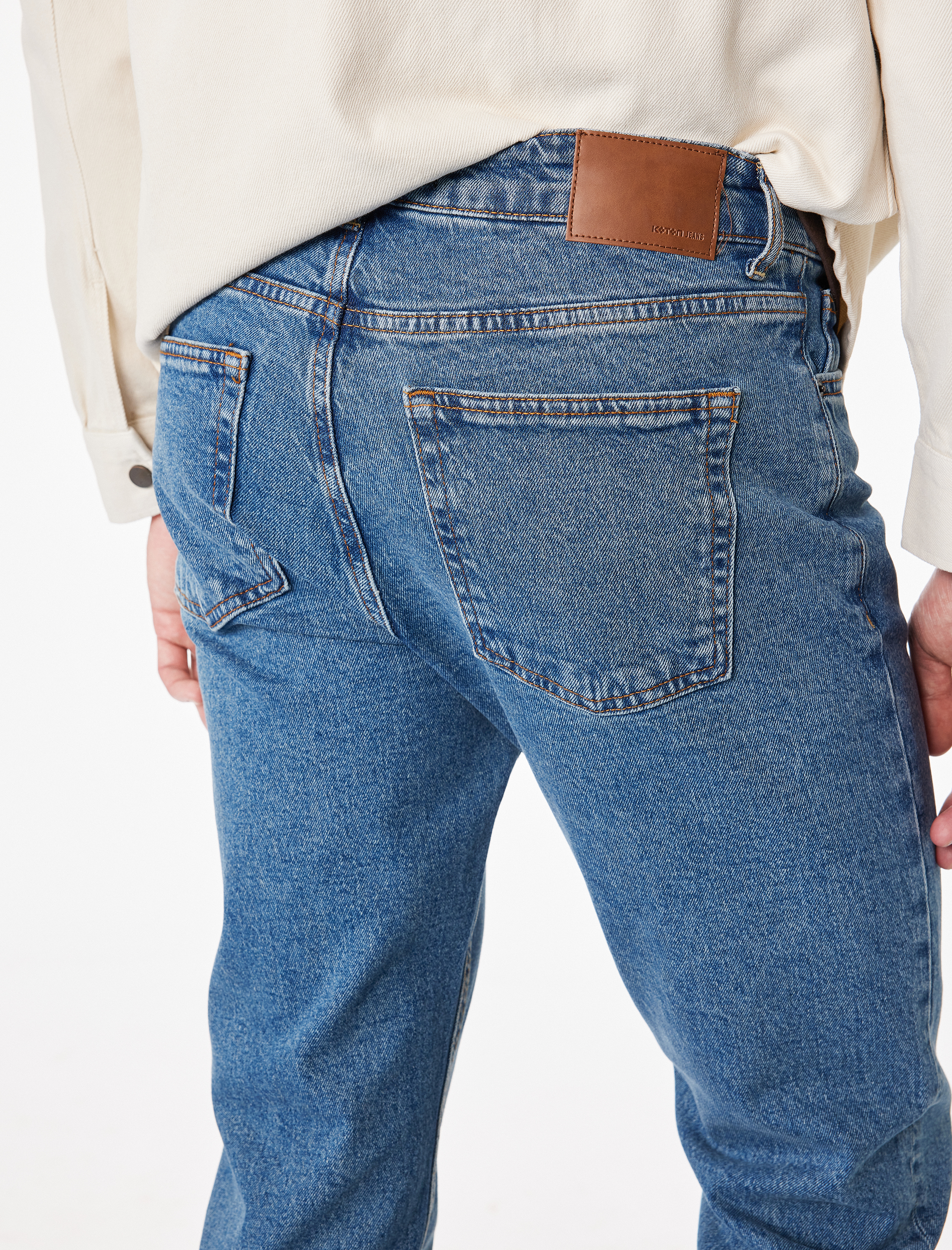   Pamuklu Normal Bel Slim Fit Jean Pantolon - Brad Jean