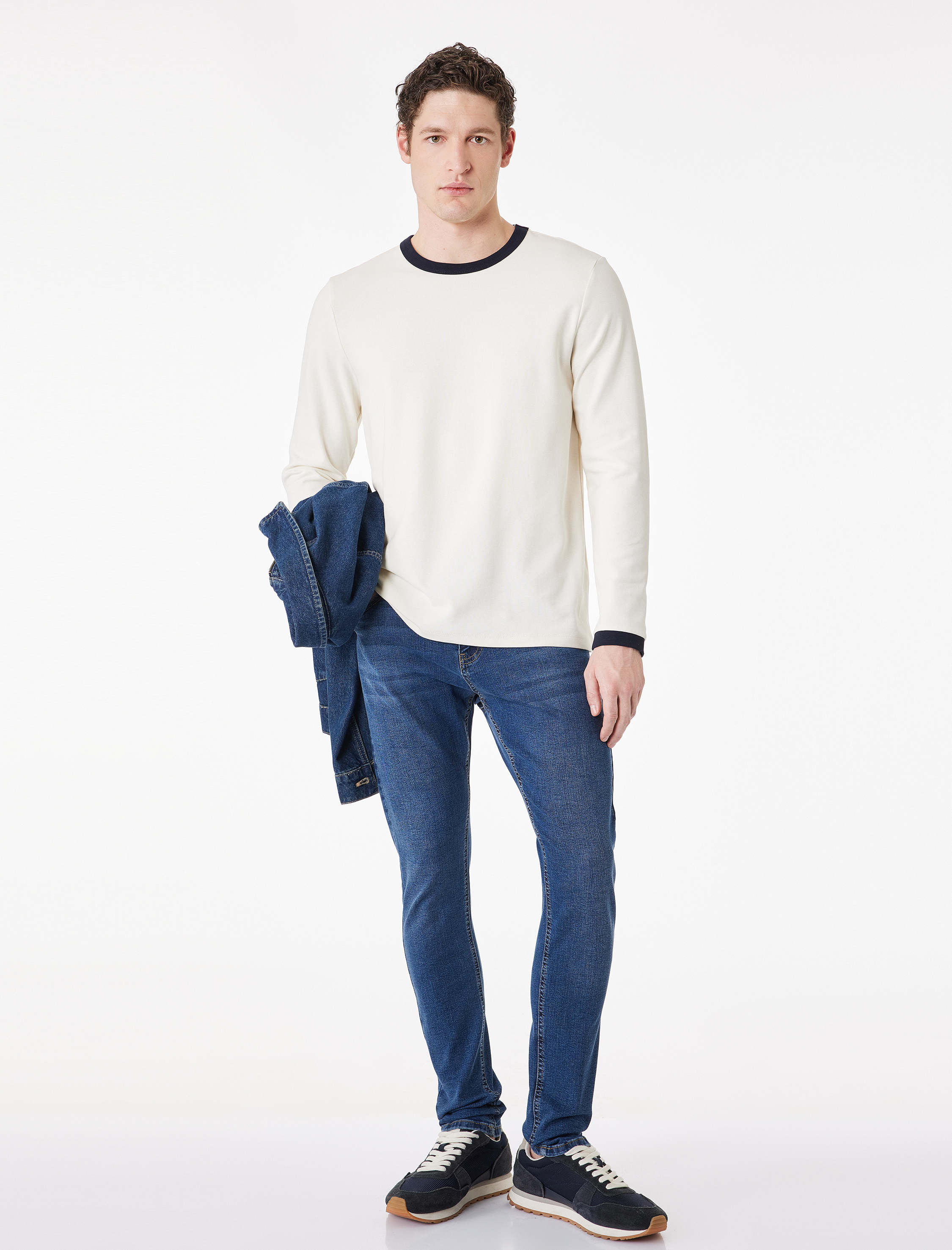   Normal Bel Dar Paça Pamuklu Skinny Fit Jean Pantolon - Michael Jean