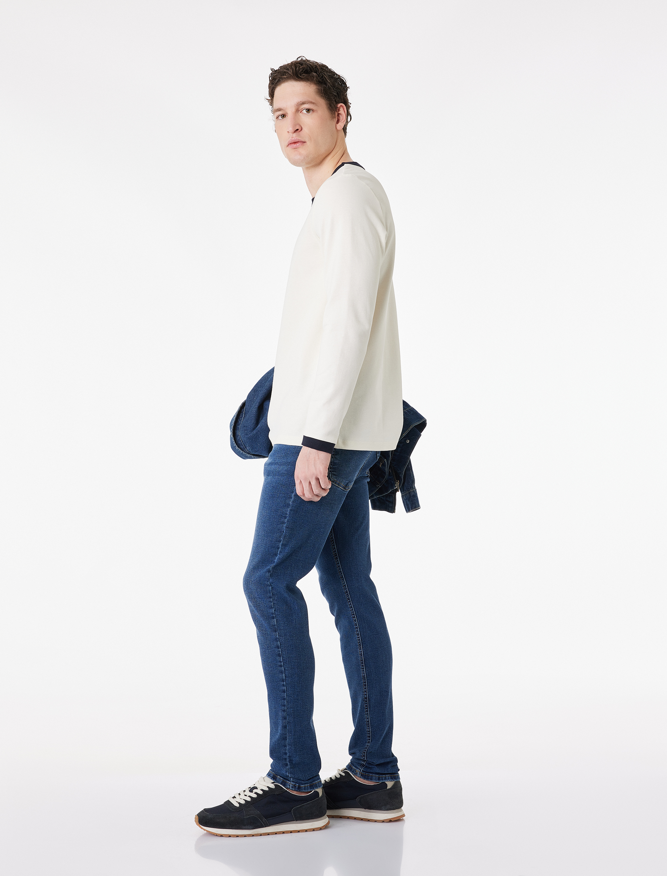   Normal Bel Dar Paça Pamuklu Skinny Fit Jean Pantolon - Michael Jean