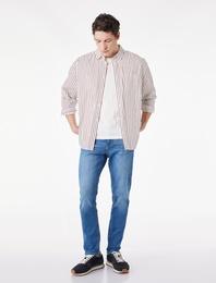 Normal Bel Pamuklu Slim Fit Jean Pantolon - Brad Jean