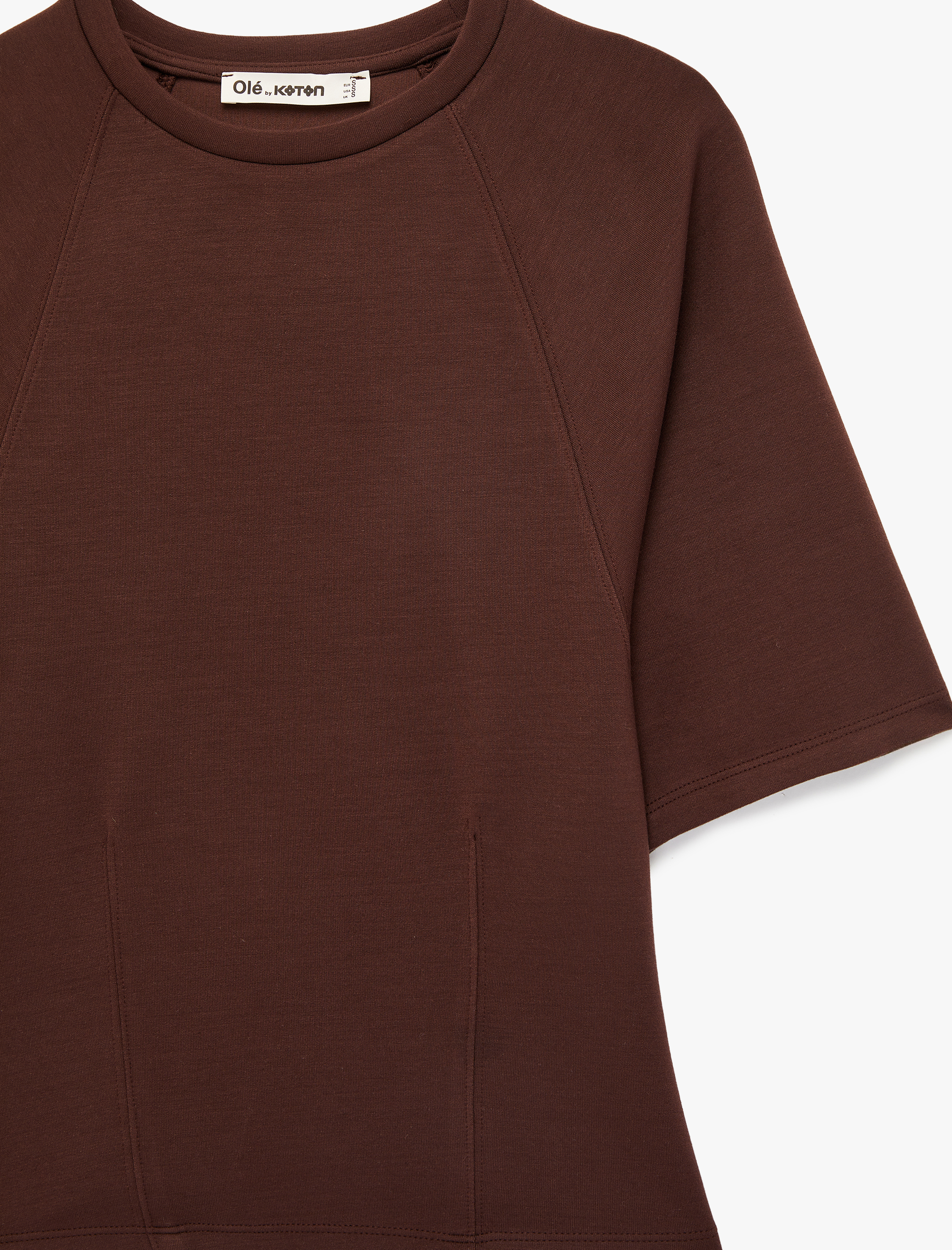   Slim Fit Kısa Kollu Bisiklet Yaka Modal Karışımlı Tişört