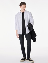 Normal Bel Pamuklu Skinny Fit Jean Pantolon - Michael Jean