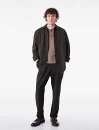 Slim Fit Normal Bel Cepli Kumaş Pantolon