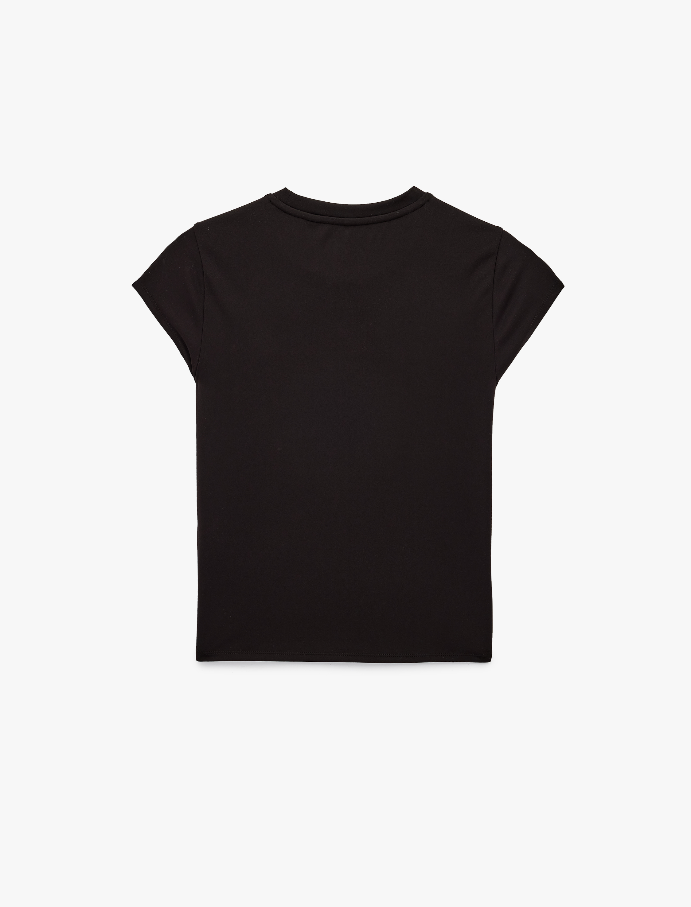   Slim Fit Bisiklet Yaka Kısa Kollu Spor Tişört