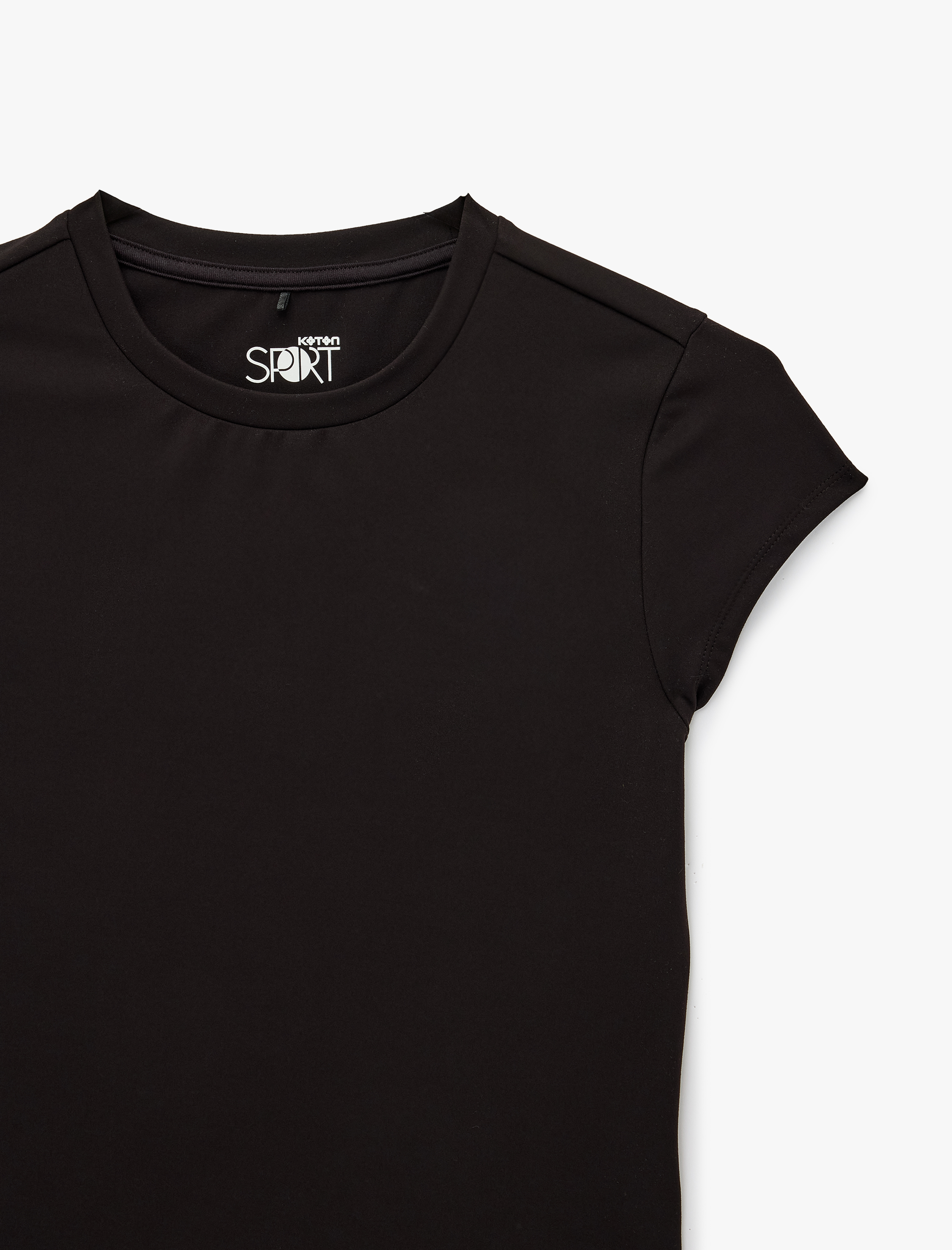   Slim Fit Bisiklet Yaka Kısa Kollu Spor Tişört