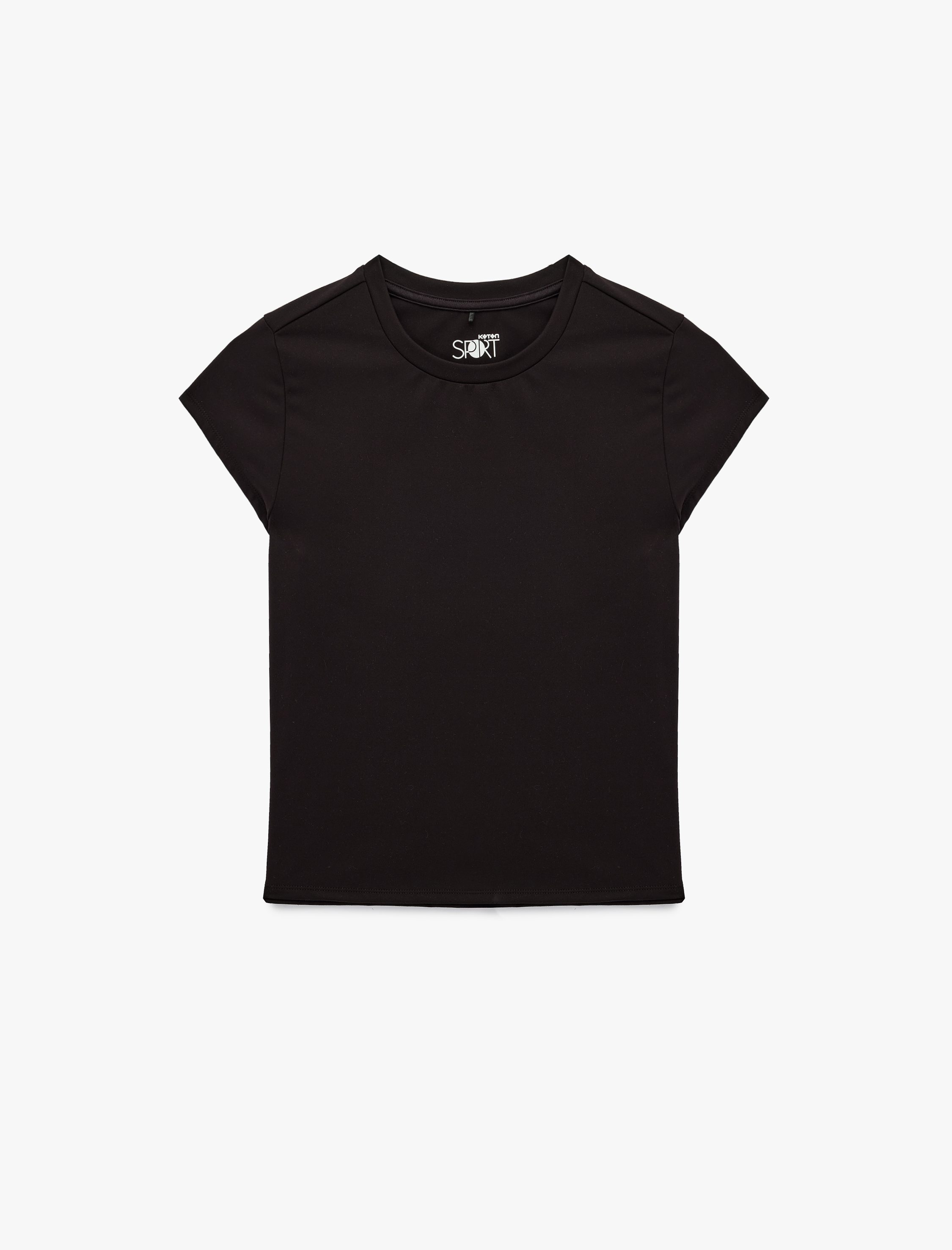   Slim Fit Bisiklet Yaka Kısa Kollu Spor Tişört