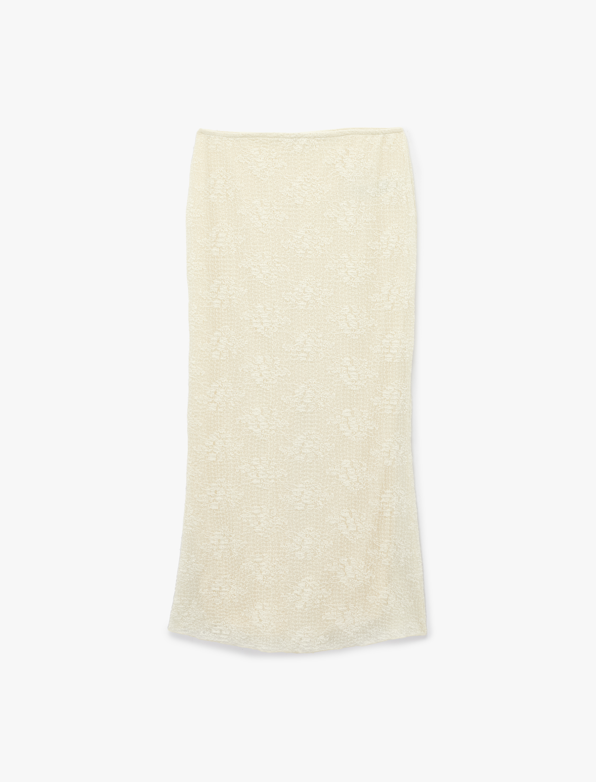   Yırtmaçlı A Kesim Dantel Midi Etek