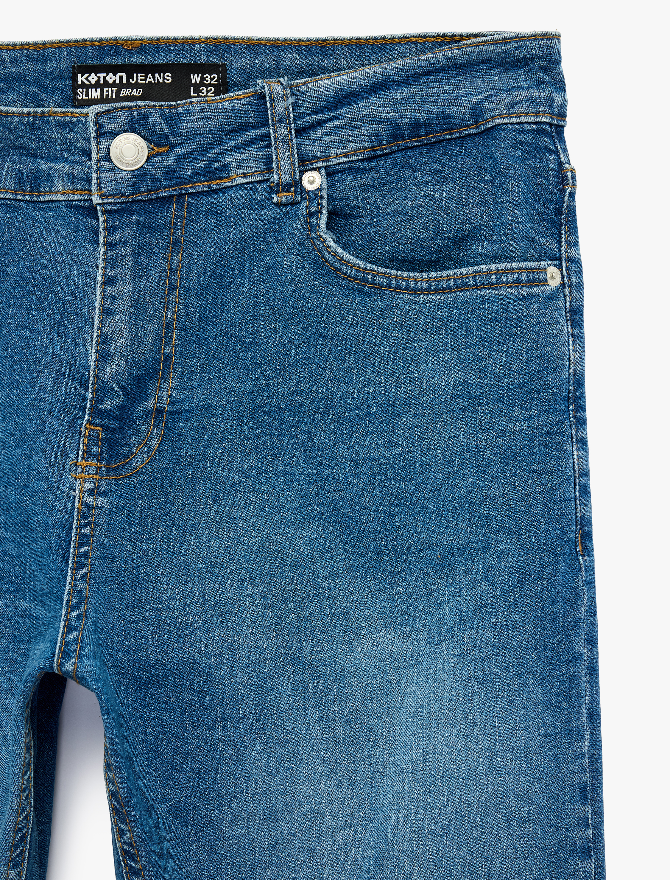   Normal Bel Slim Fit Jean Pantolon - Brad Jean
