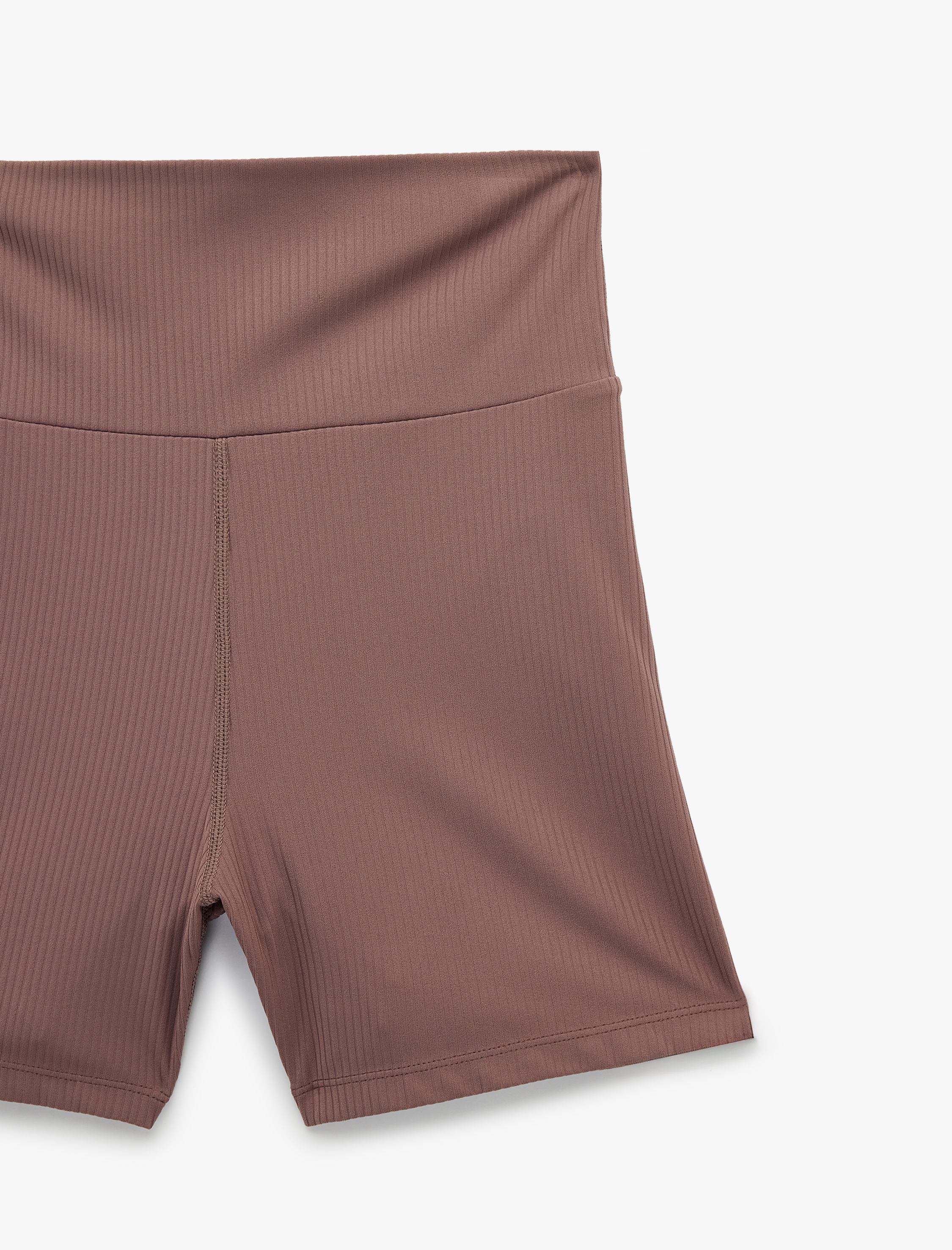   Yüksek Bel Slim Fit Spor Biker Tayt