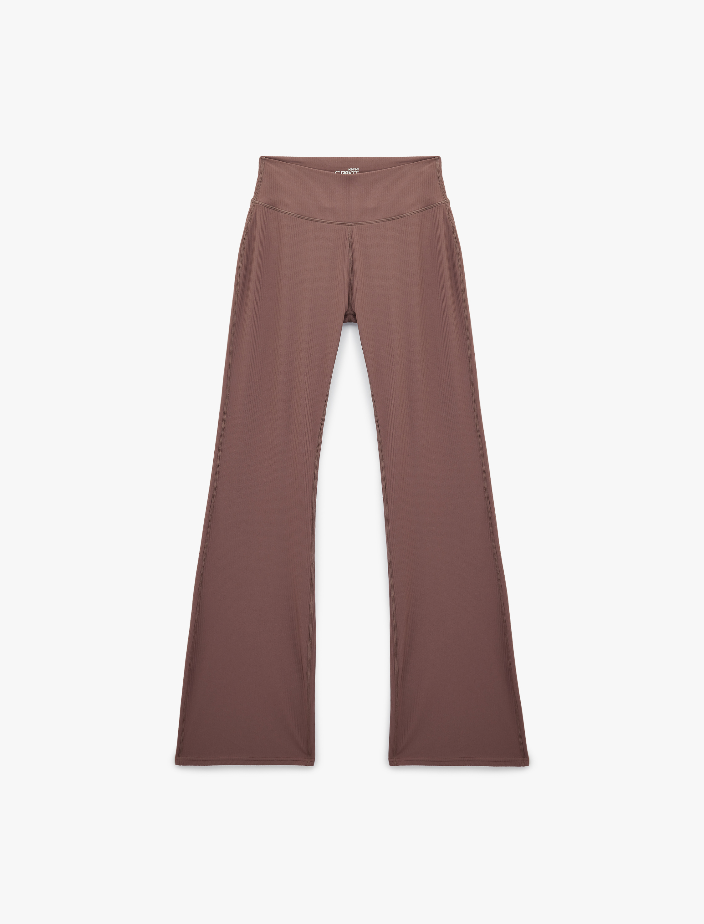   Yüksek Bel Slim Fit İspanyol Paça Spor Tayt