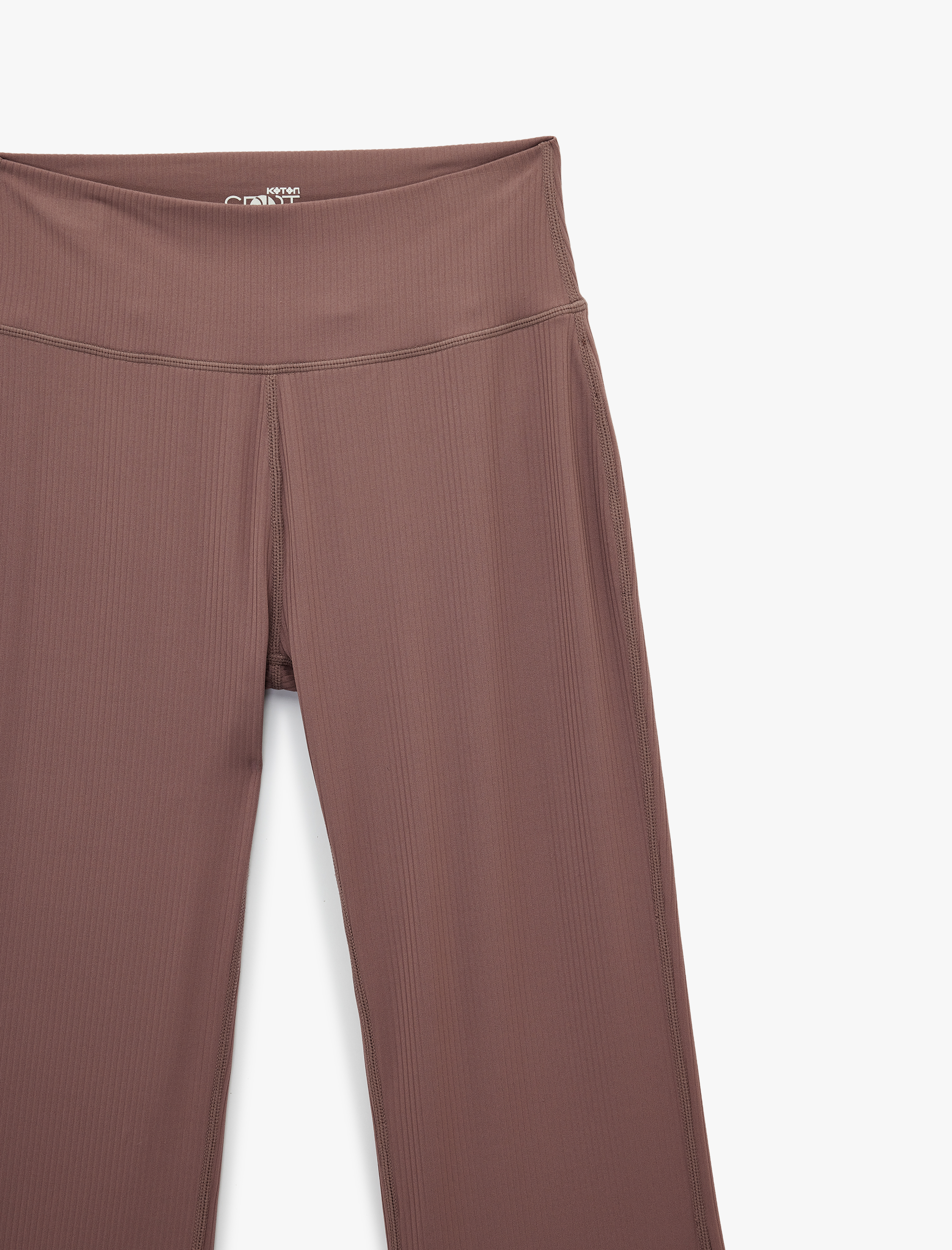   Yüksek Bel Slim Fit İspanyol Paça Spor Tayt