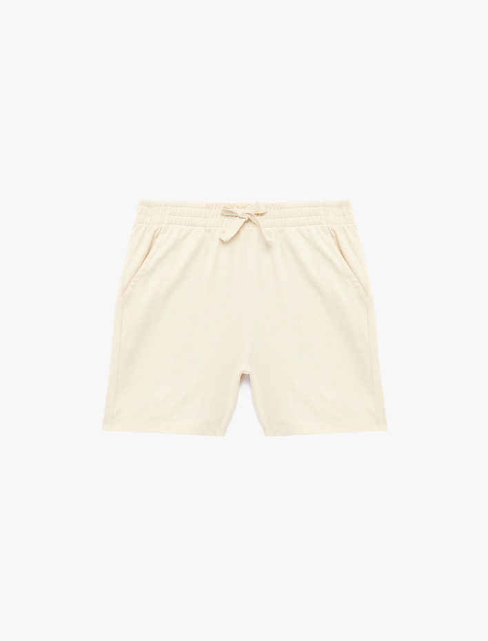Erkek Çocuk Pamuklu Cepli Beli Lastikli Basic Şort