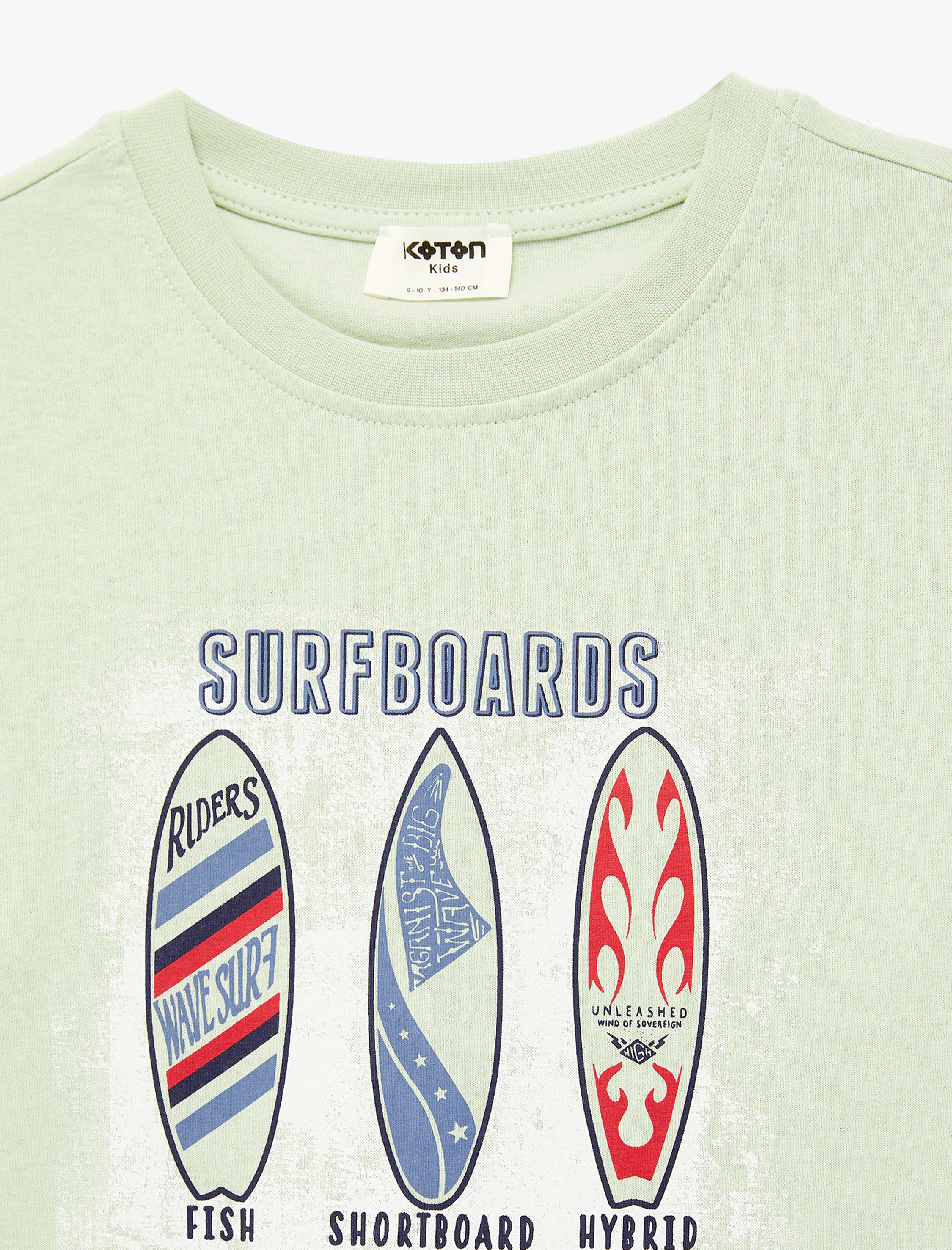  Erkek Çocuk Pamuklu Bisiklet Yaka Kısa Kollu Baskılı Tişört