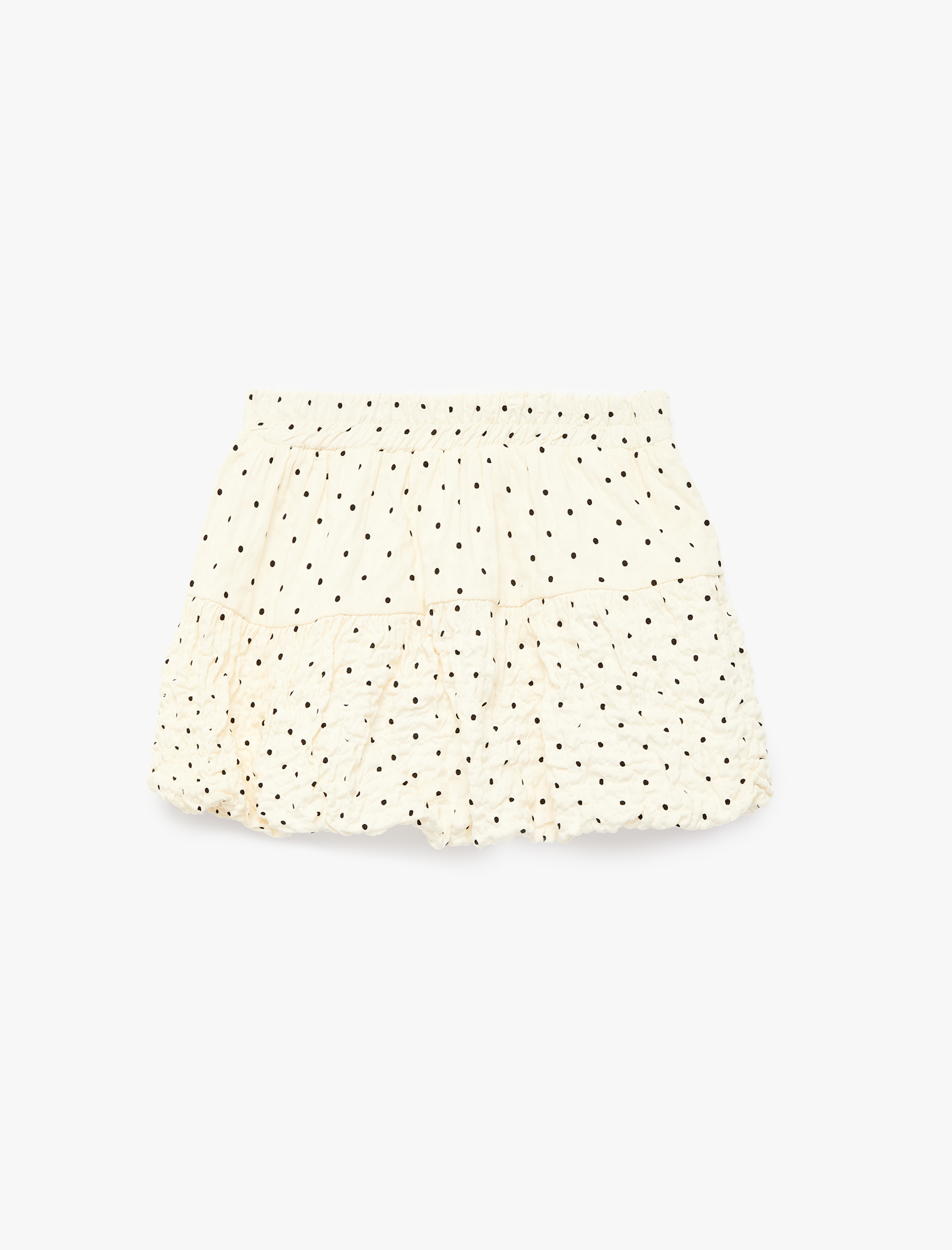  Kız Bebek Viskon Karışımlı Balon Form Puantiyeli Etek