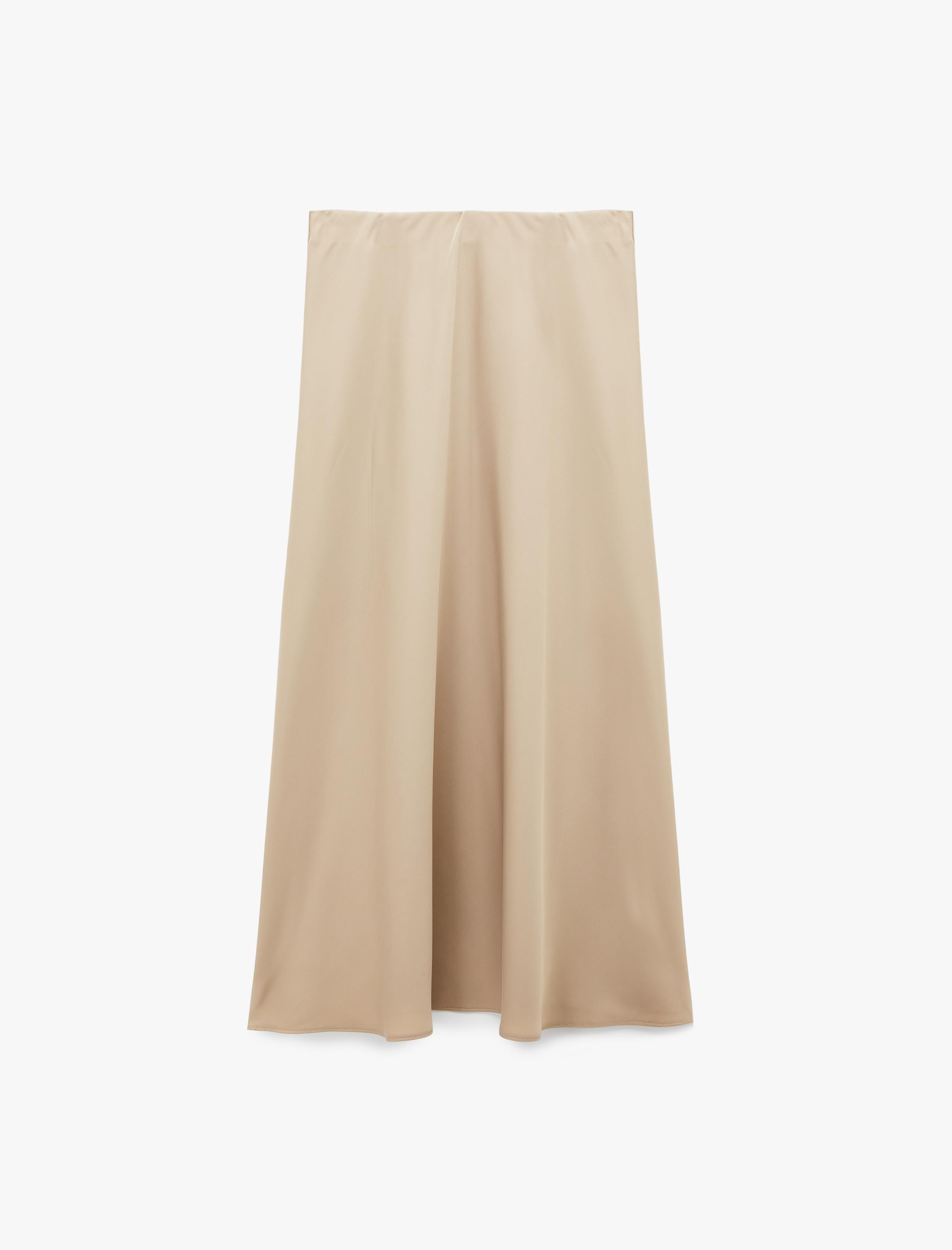   Normal Bel Midi Saten Çan Etek