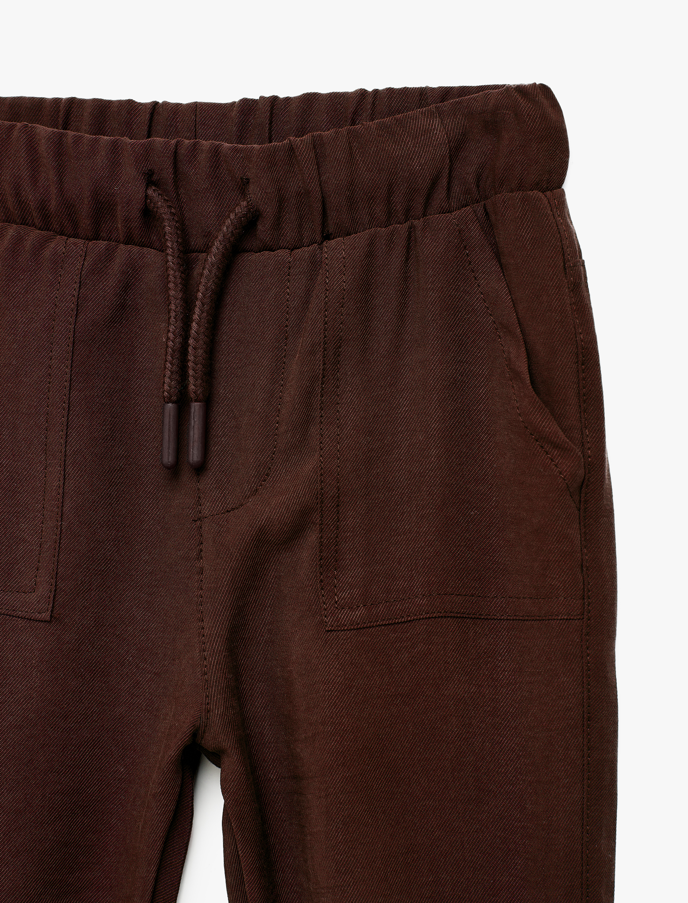  Erkek Bebek Pamuklu Beli Bağcıklı Modal Karışımlı Basic Jogger Pantolon