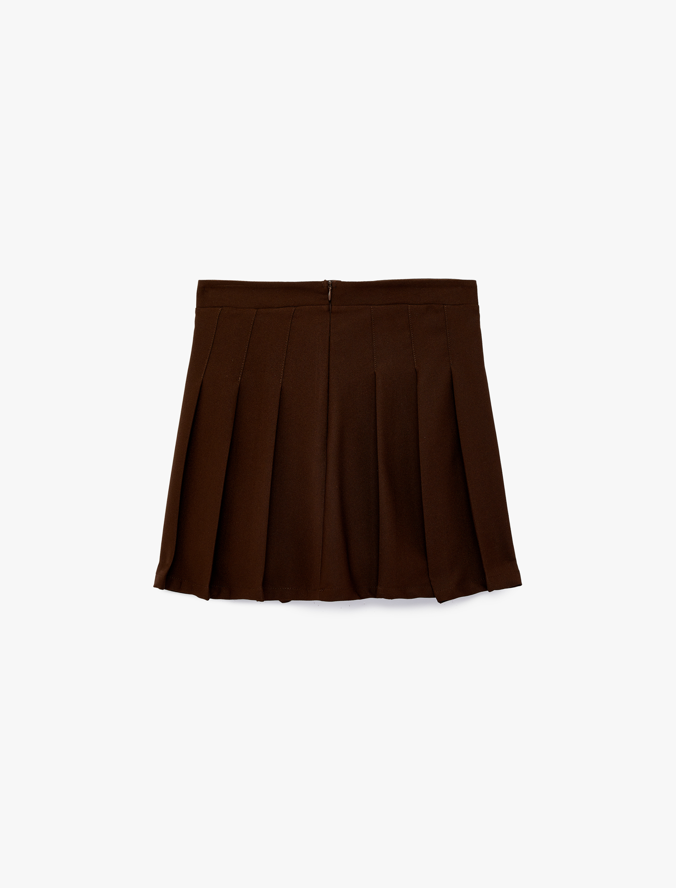  Kız Çocuk Beli Ayarlanabilir Lastikli Pileli Diz Üstü Basic Etek