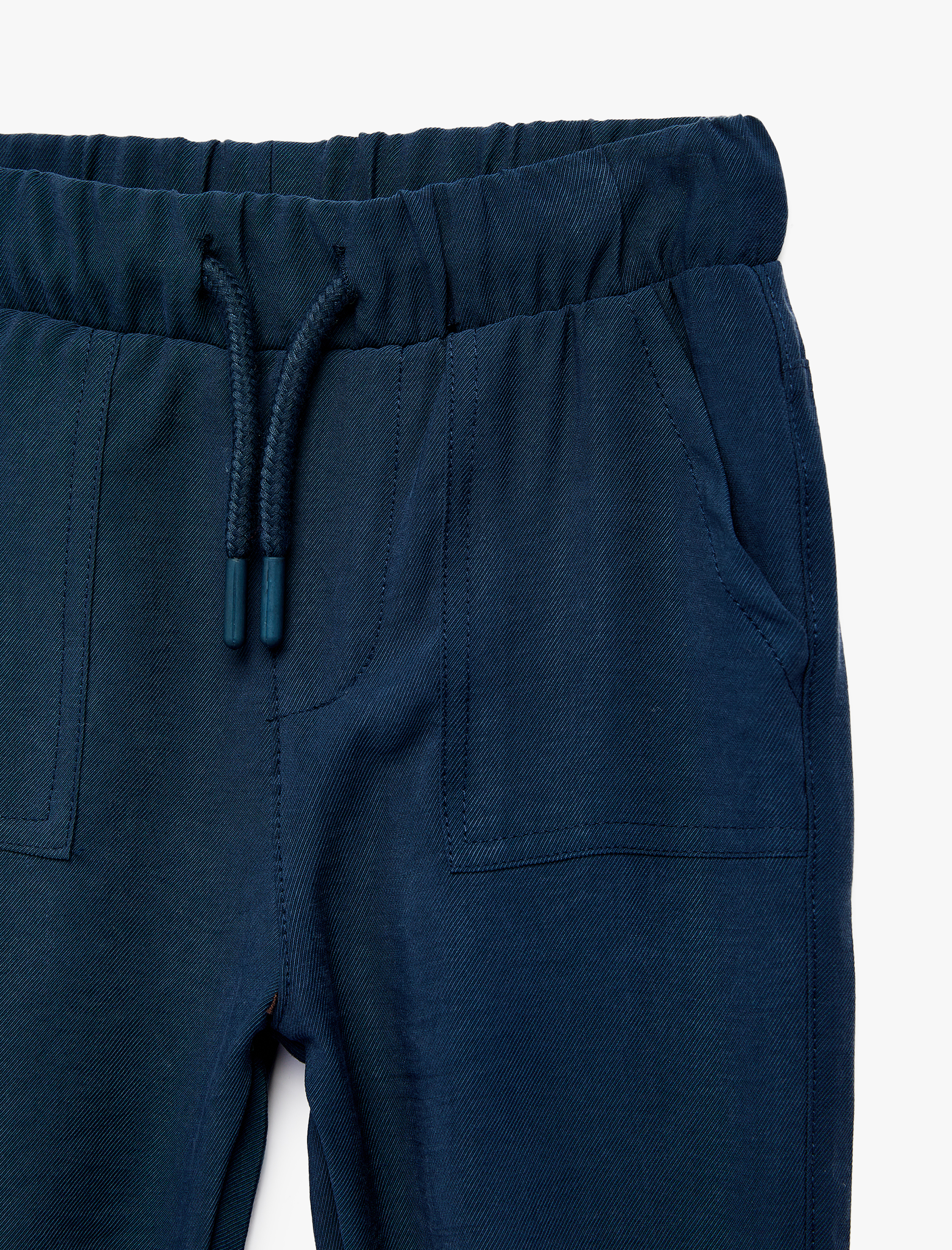  Erkek Bebek Pamuklu Beli Bağcıklı Modal Karışımlı Basic Jogger Pantolon