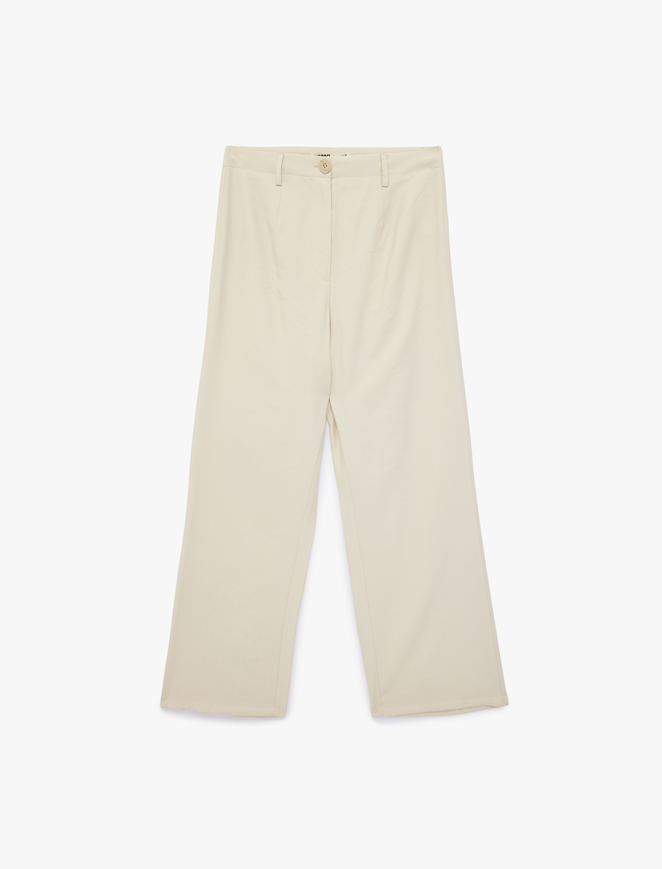   Viskon Kupro Kumaş Bol Kesim Düz Bol Paça Pantolon