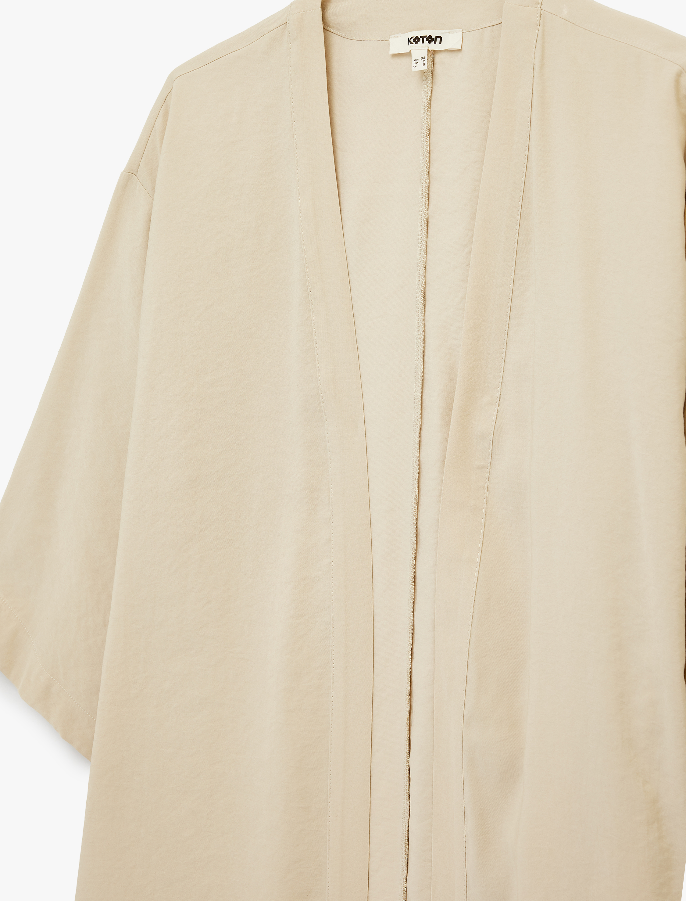   Kısa Geniş Kollu Viskon Kimono