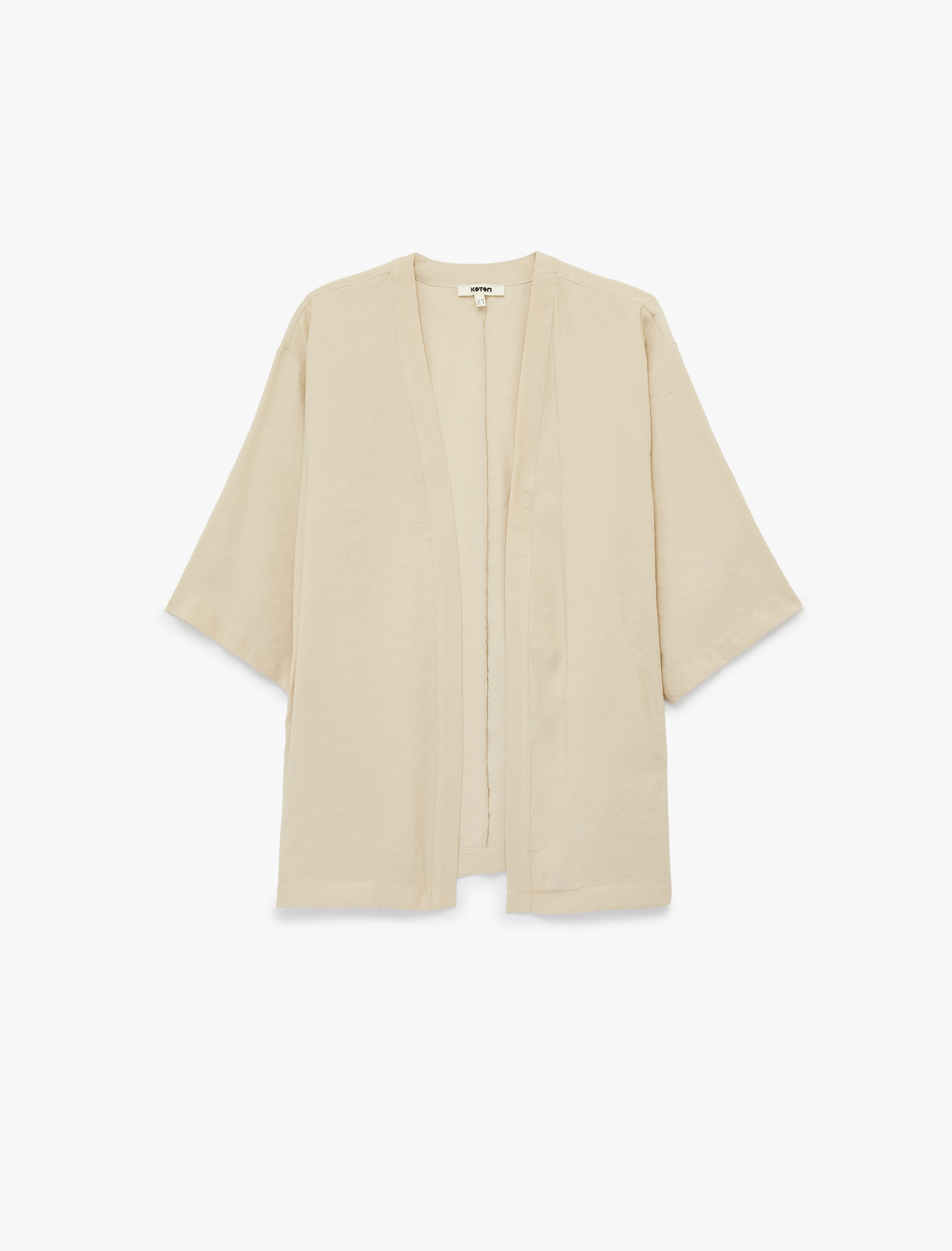   Kısa Geniş Kollu Viskon Kimono