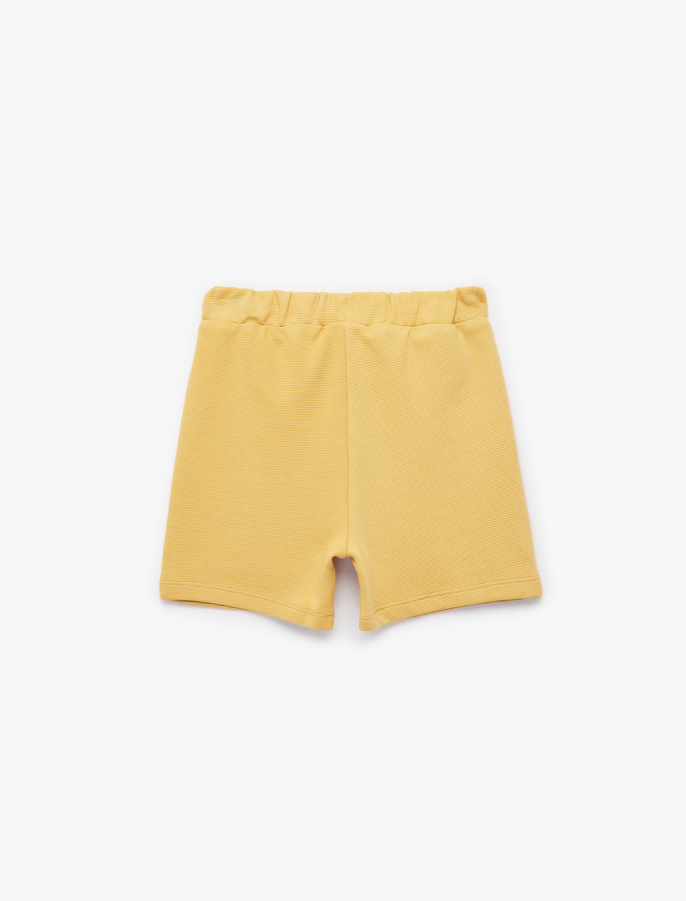  Erkek Bebek Pamuklu Beli Bağcıklı Cep Detaylı Şort