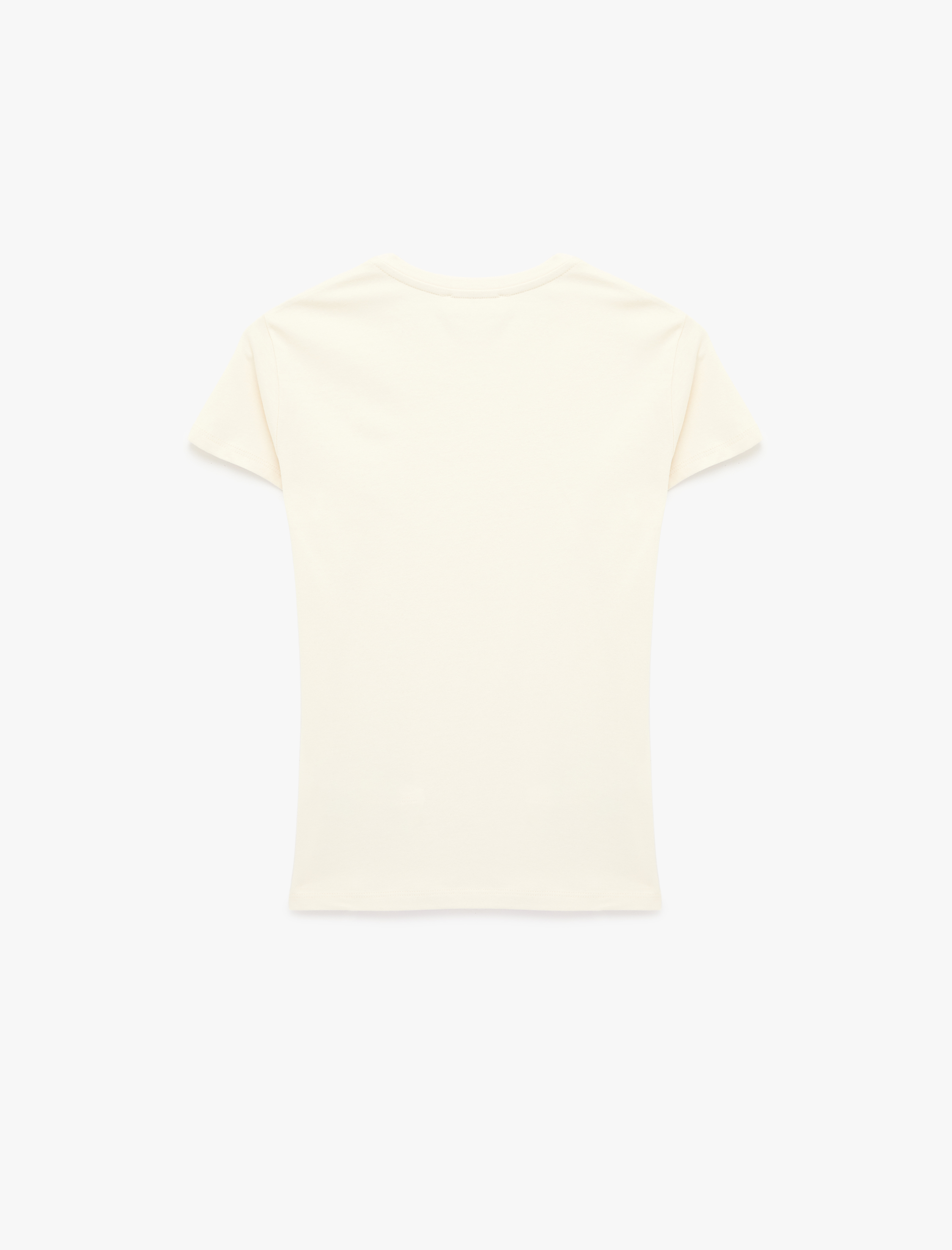   Slim Fit Kısa Kollu Bisiklet Yaka Pamuklu Tişört