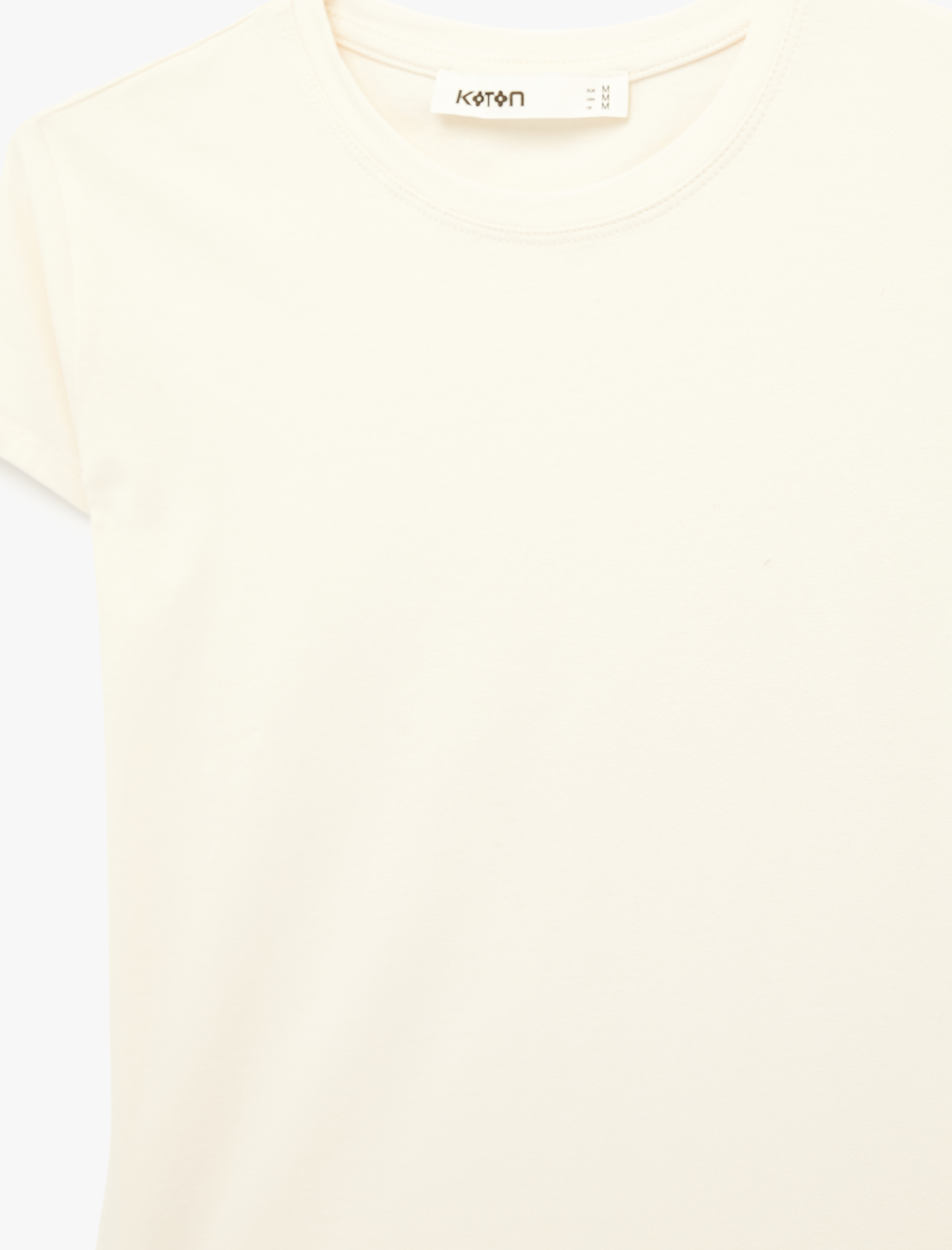   Slim Fit Kısa Kollu Bisiklet Yaka Pamuklu Tişört