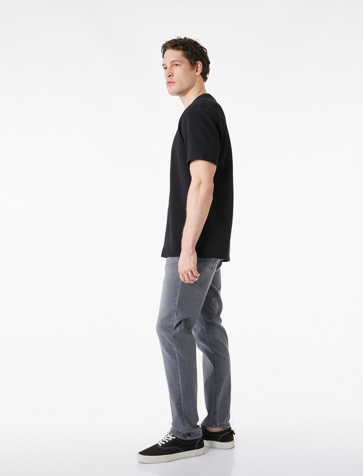  Normal Bel Cepli Slim Fit Jean Pantolon - Brad Jean