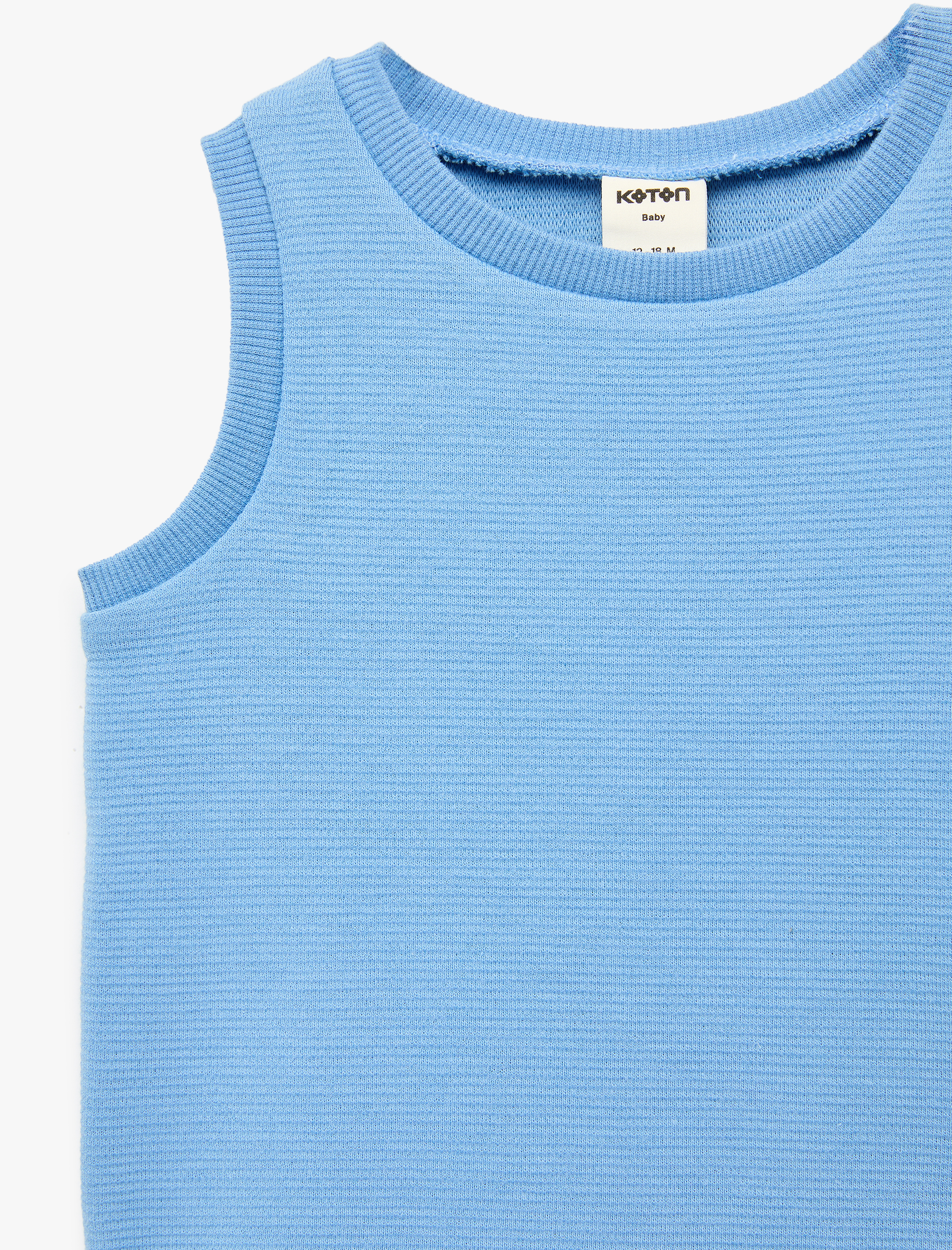  Erkek Bebek Pamuklu Kolsuz Bisiklet Yaka Basic Atlet