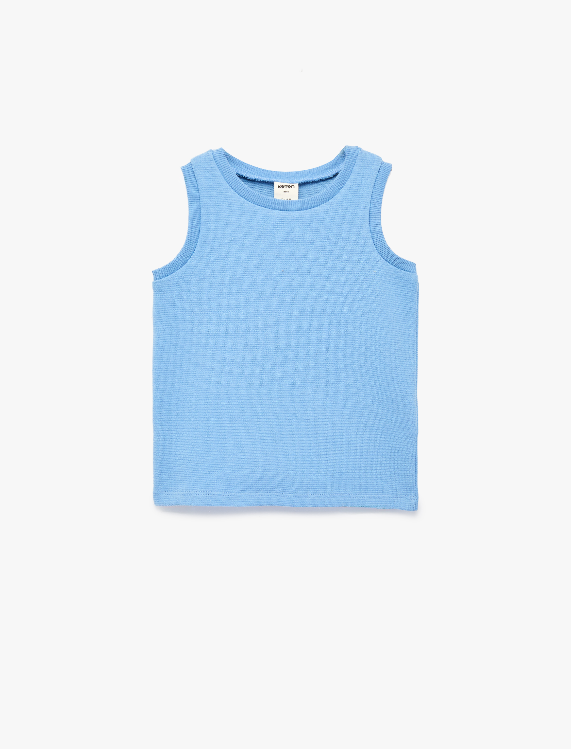  Erkek Bebek Pamuklu Kolsuz Bisiklet Yaka Basic Atlet