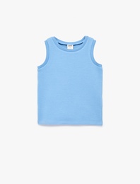 Pamuklu Kolsuz Bisiklet Yaka Basic Atlet