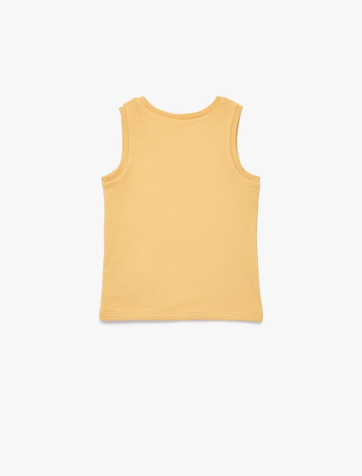 Erkek Bebek Pamuklu Kolsuz Bisiklet Yaka Basic Atlet