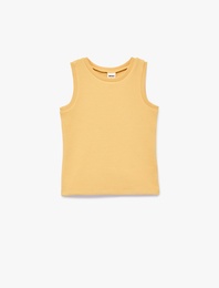 Pamuklu Kolsuz Bisiklet Yaka Basic Atlet