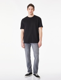 Normal Bel Cepli Slim Fit Jean Pantolon - Brad Jean