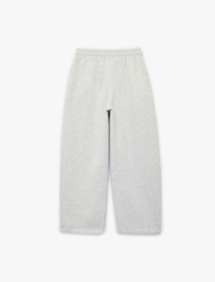  Üç İplik Şardonlu Cepli Beli Bağcıklı Jogger Eşofman Altı