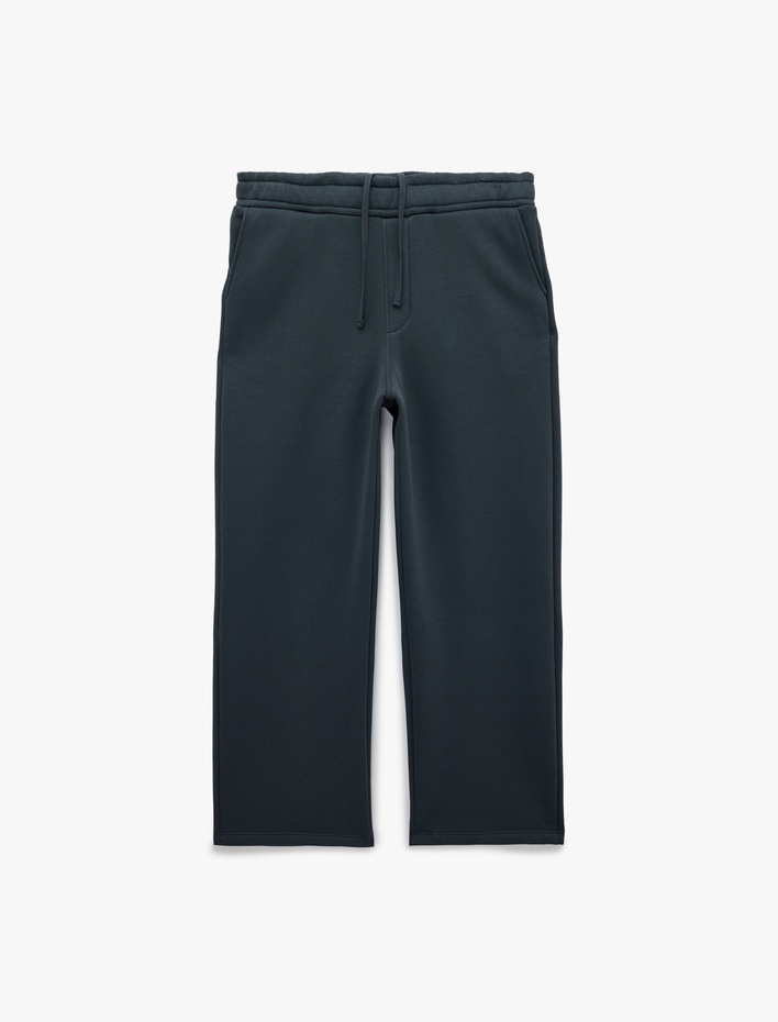  Şardonlu Cepli Rahat Kalıp Beli Bağcıklı Eşofman Altı