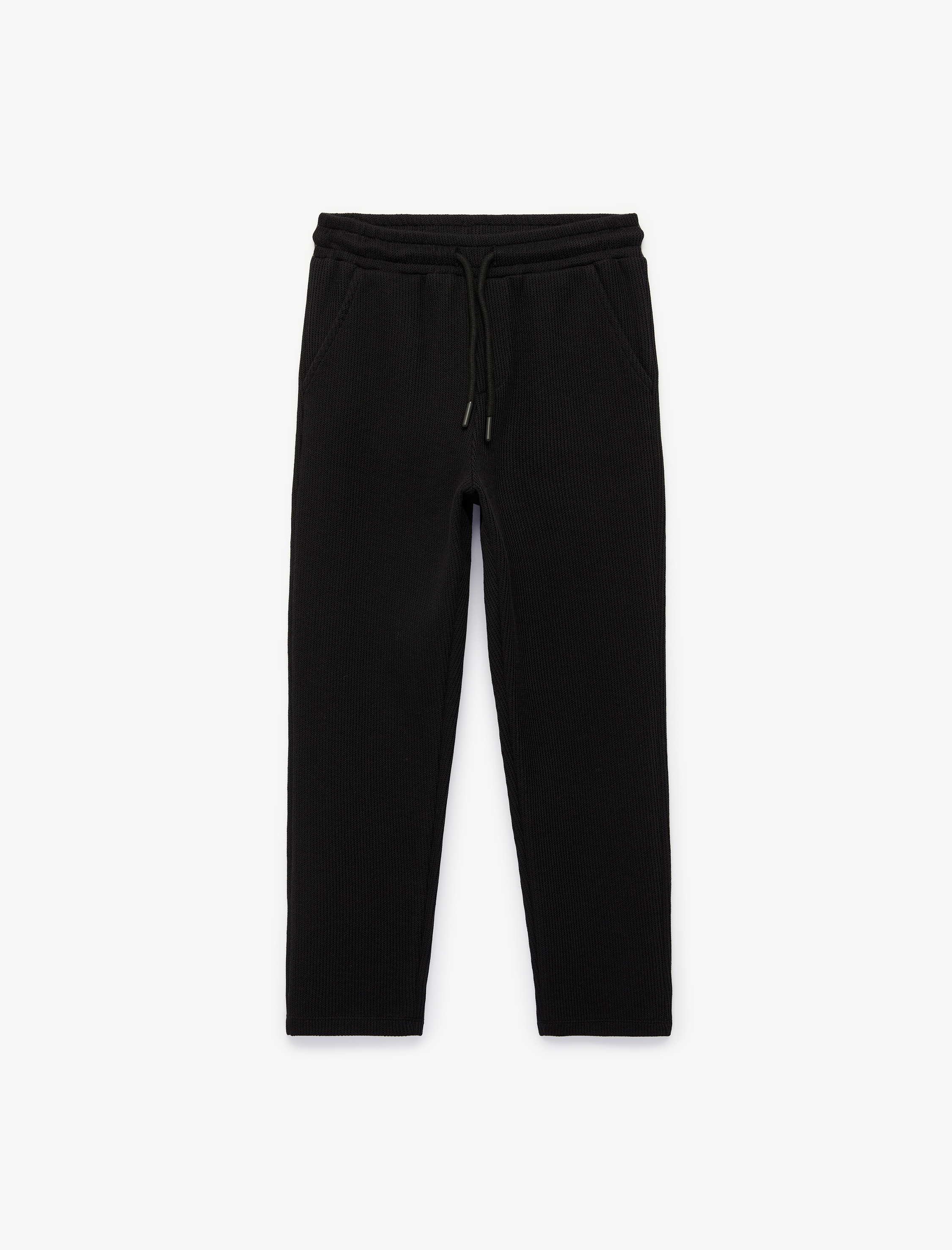  Erkek Çocuk Beli Lastikli Pamuklu Basic Eşofman Altı