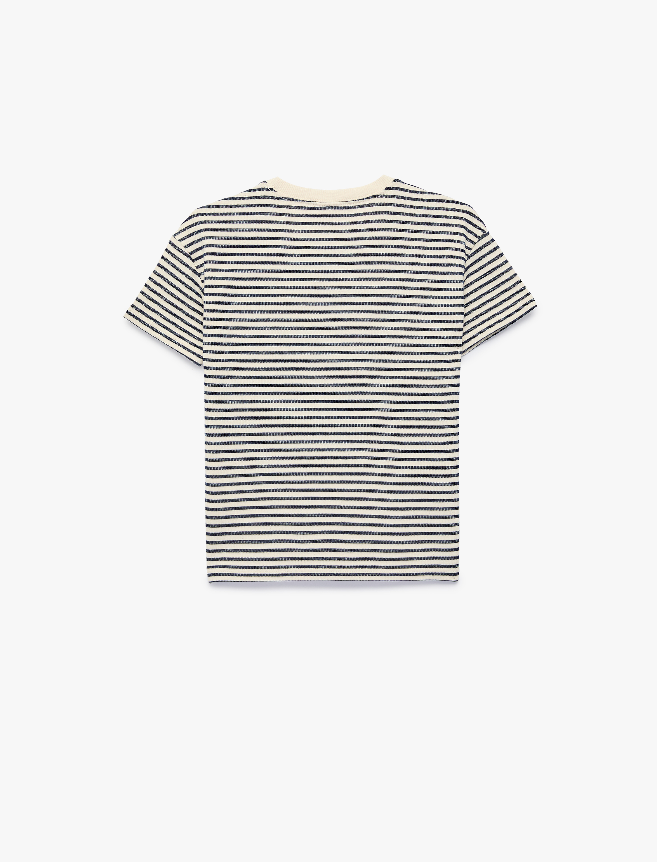  Erkek Bebek Pamuklu Uzun Kollu Bisiklet Yaka Çizgili Tişört