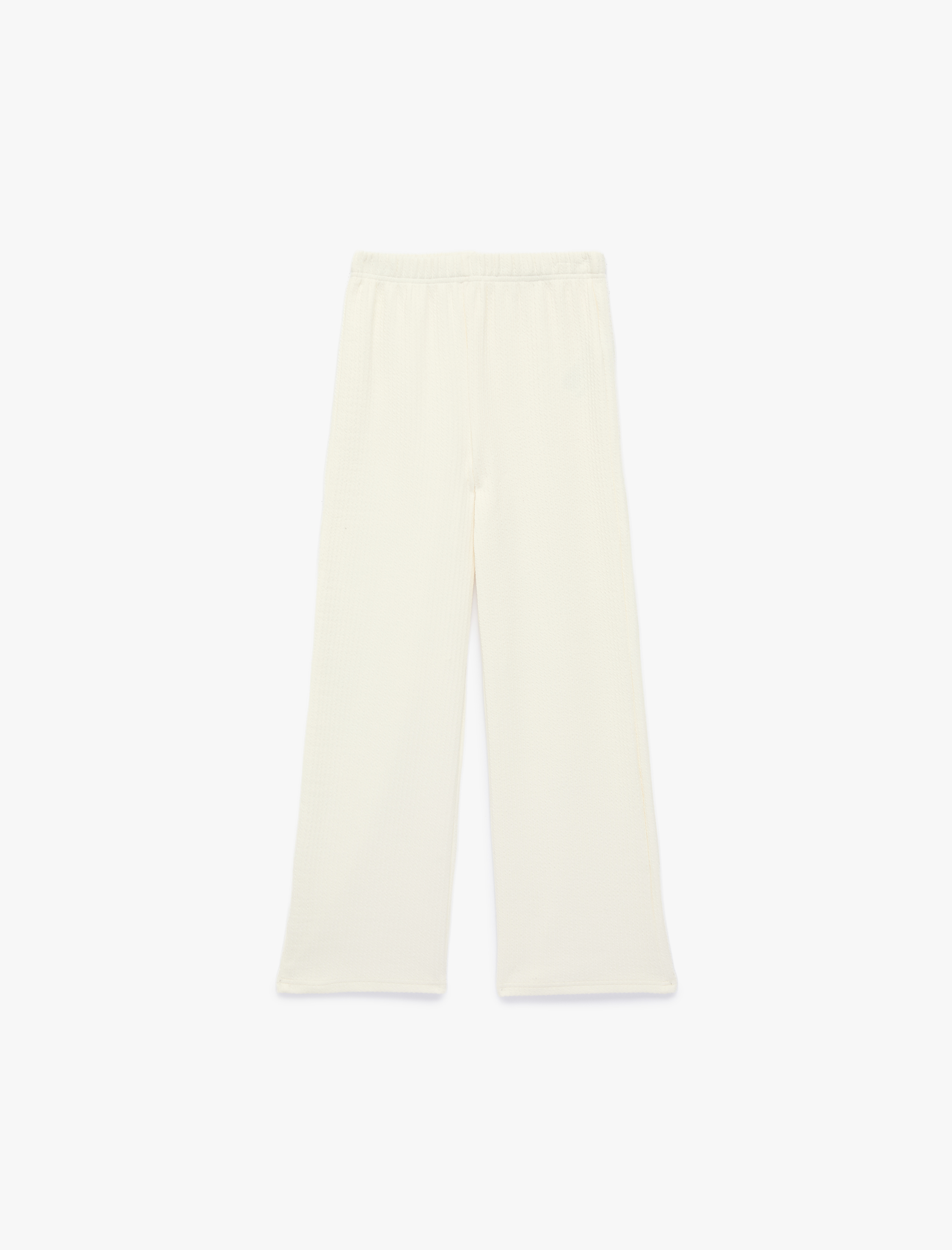  Kız Çocuk Beli Lastikli Normal Paça Pamuklu Basic Pantolon