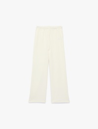 Beli Lastikli Normal Paça Pamuklu Basic Pantolon