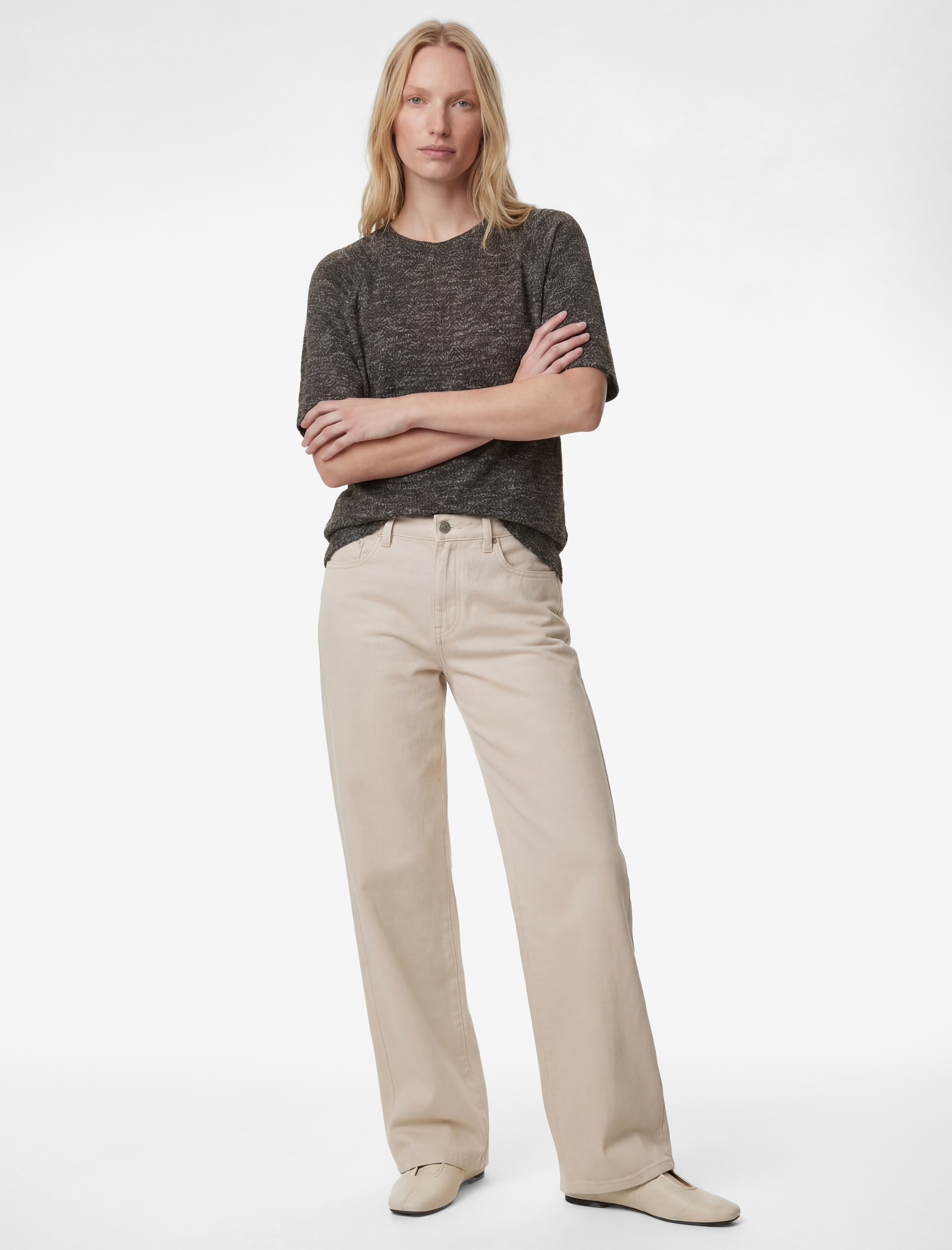   Regular Fit Kısa Kollu Bisiklet Yaka Tişört