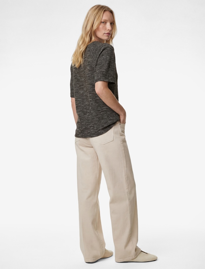  Regular Fit Kısa Kollu Bisiklet Yaka Tişört